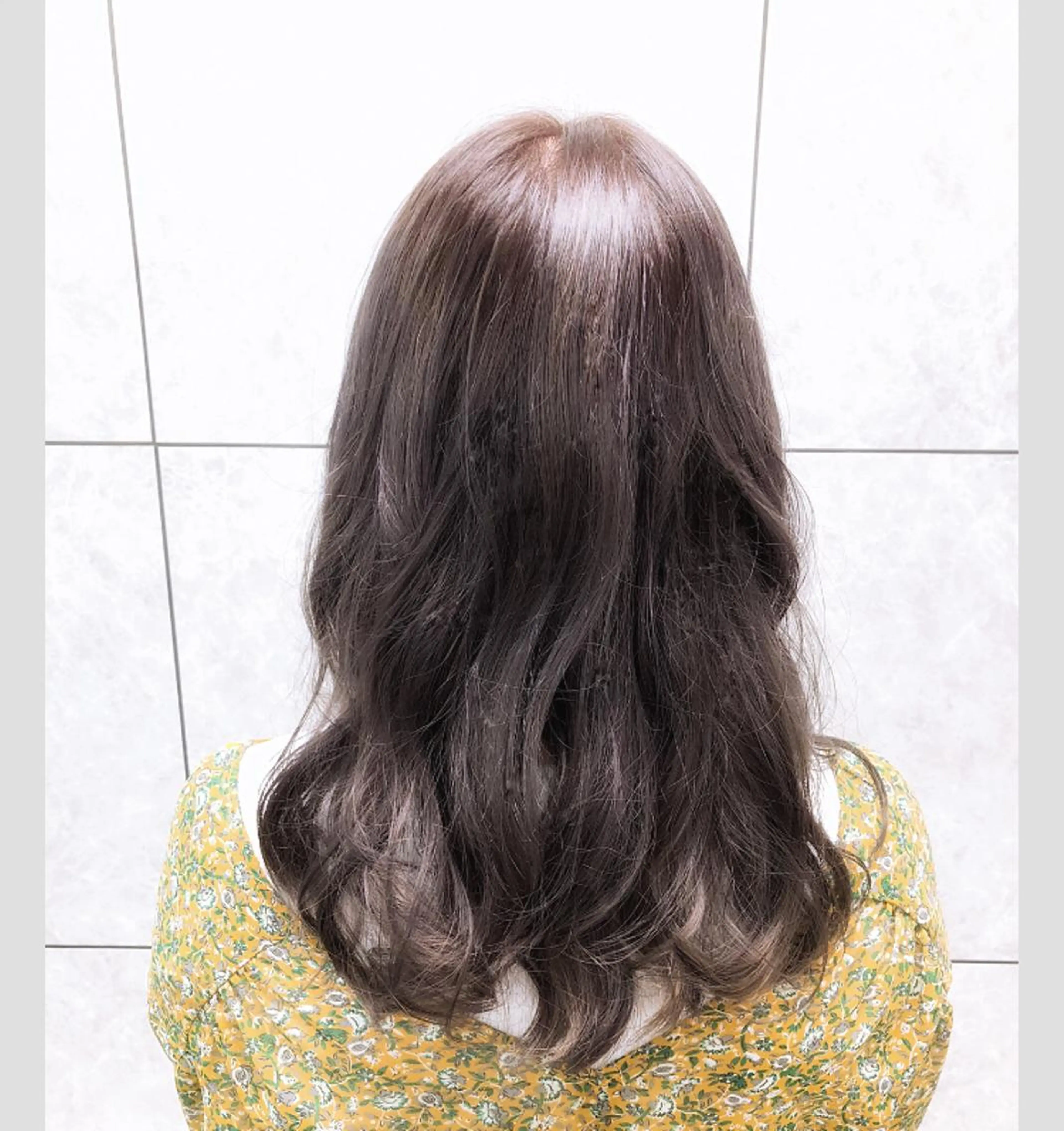 セミロング カラー メンズ イルミナカラー パープルカラー Live店長 yumenaのヘアスタイル