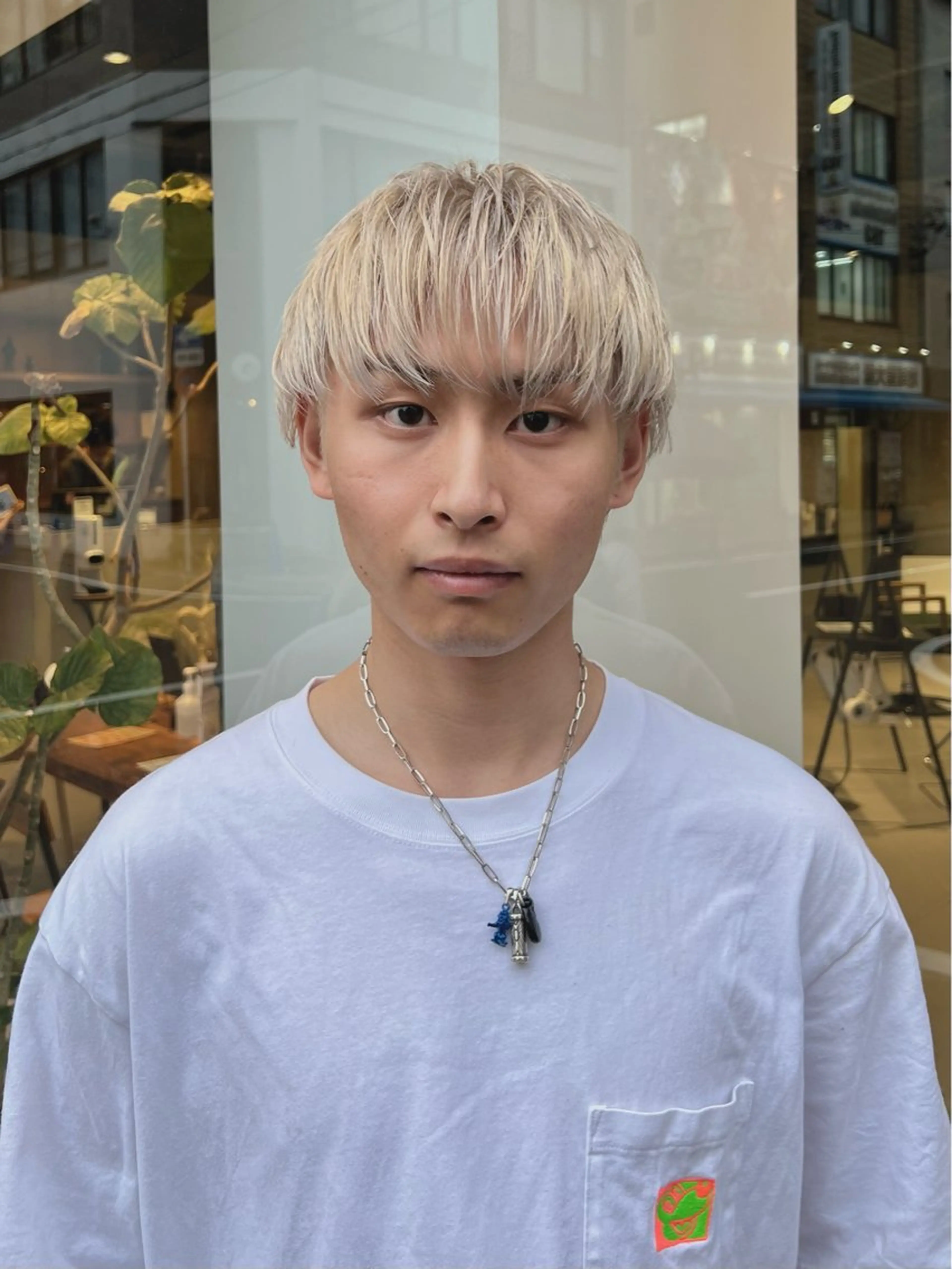 ショート カラー メンズ カット ヘアカラー トリートメント 矢場町/栄/上前津/ 佐藤祐希のヘアスタイル