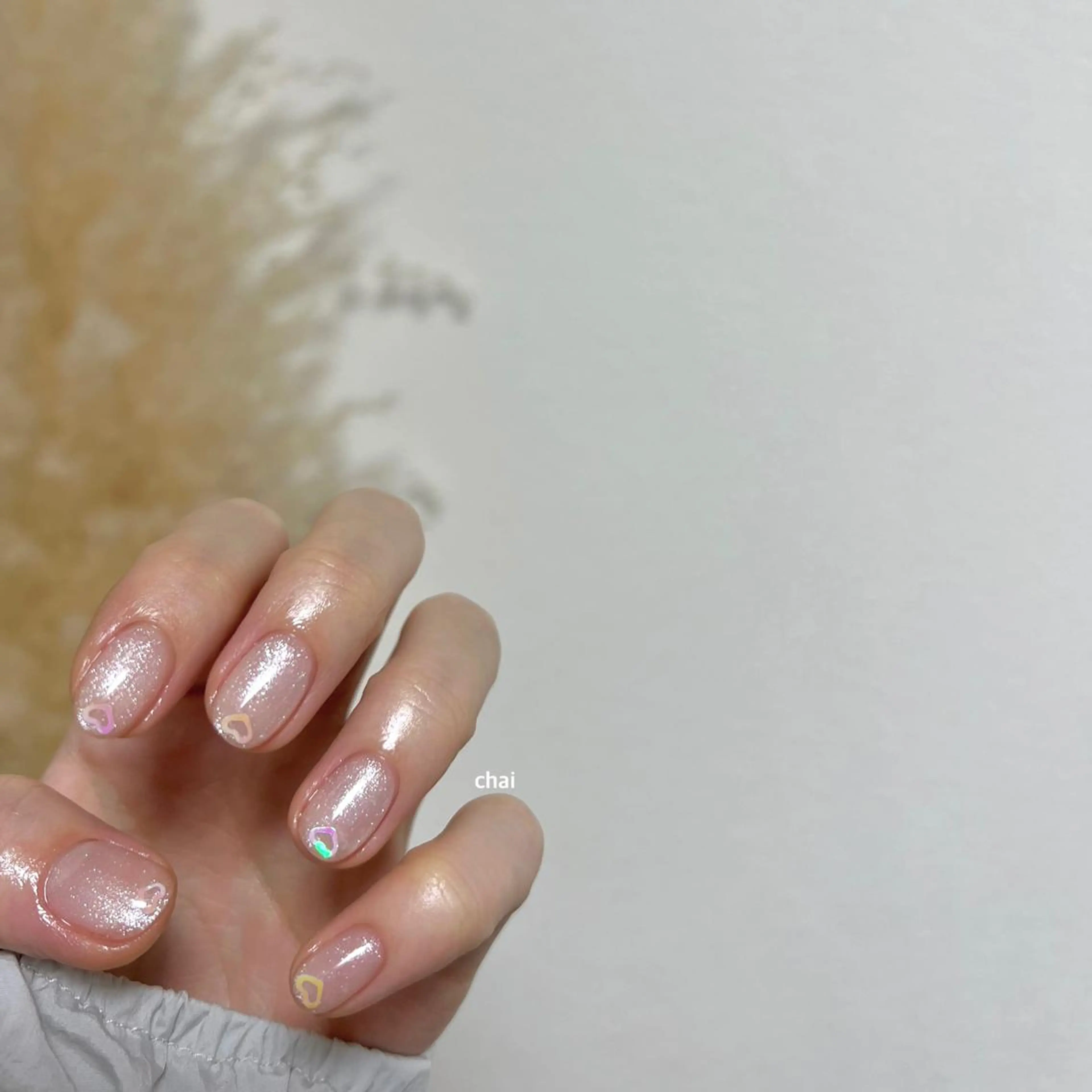 ネイル ハート ホログラムネイル ハンドネイル 💅 Ai.のネイルデザイン