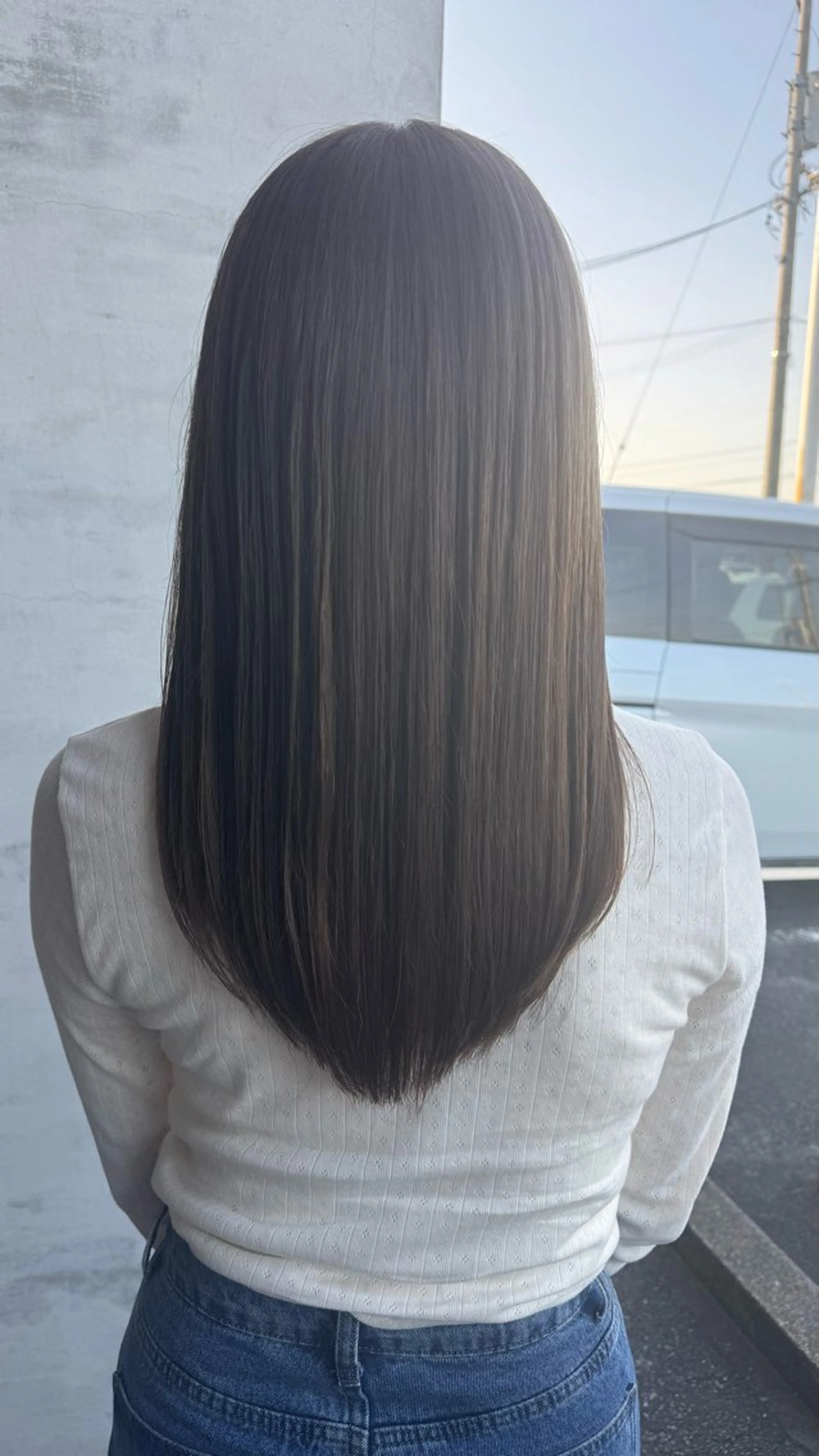 ロング カット ヘアカラー カラー/ 髪質改善/新吾ありさのヘアスタイル
