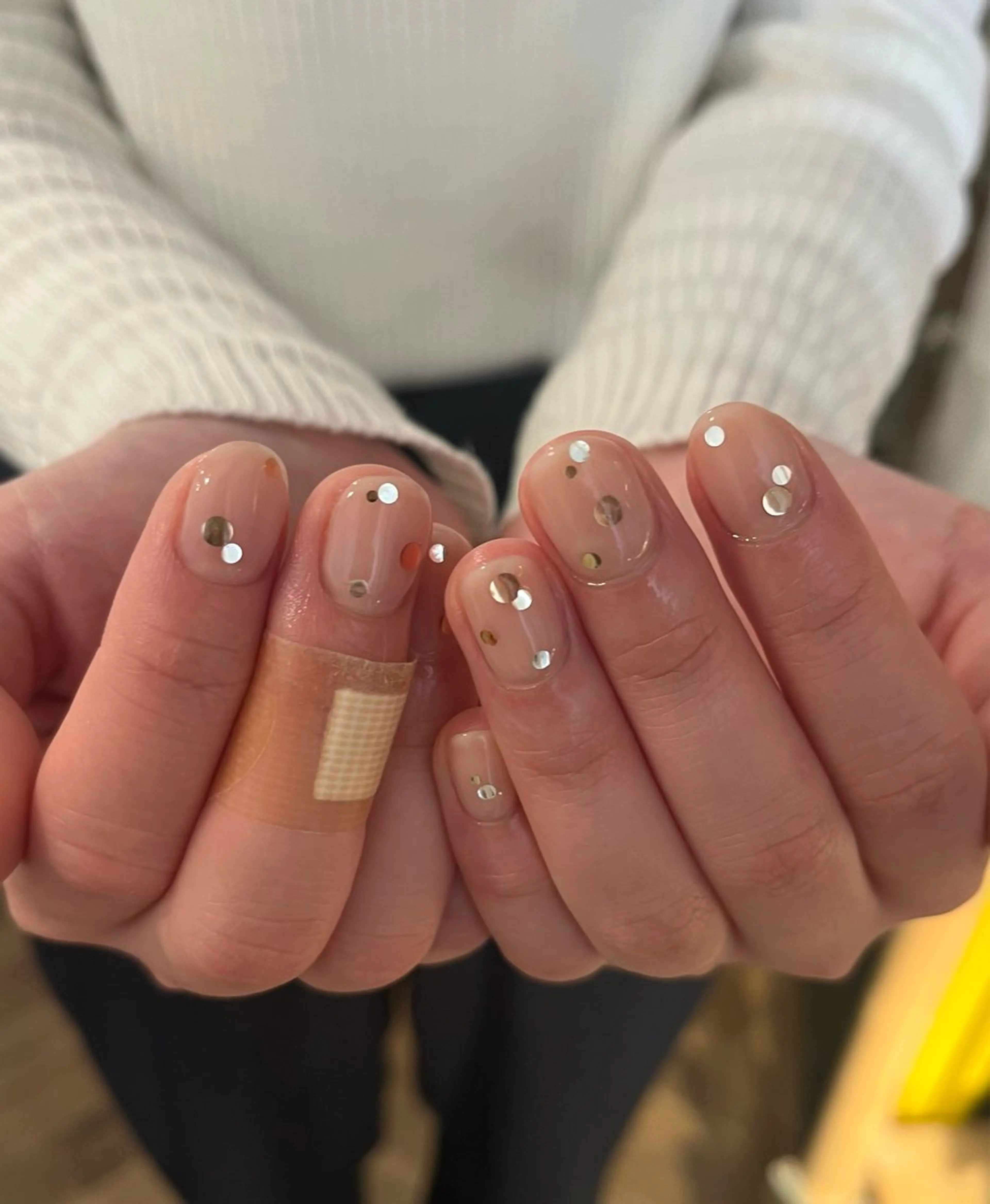 ネイル 持ち込み シンプルネイル ハンドネイル AT.1011(アトリエテンイレブン)所属・AT.1011 (ハルカ)のネイルデザイン