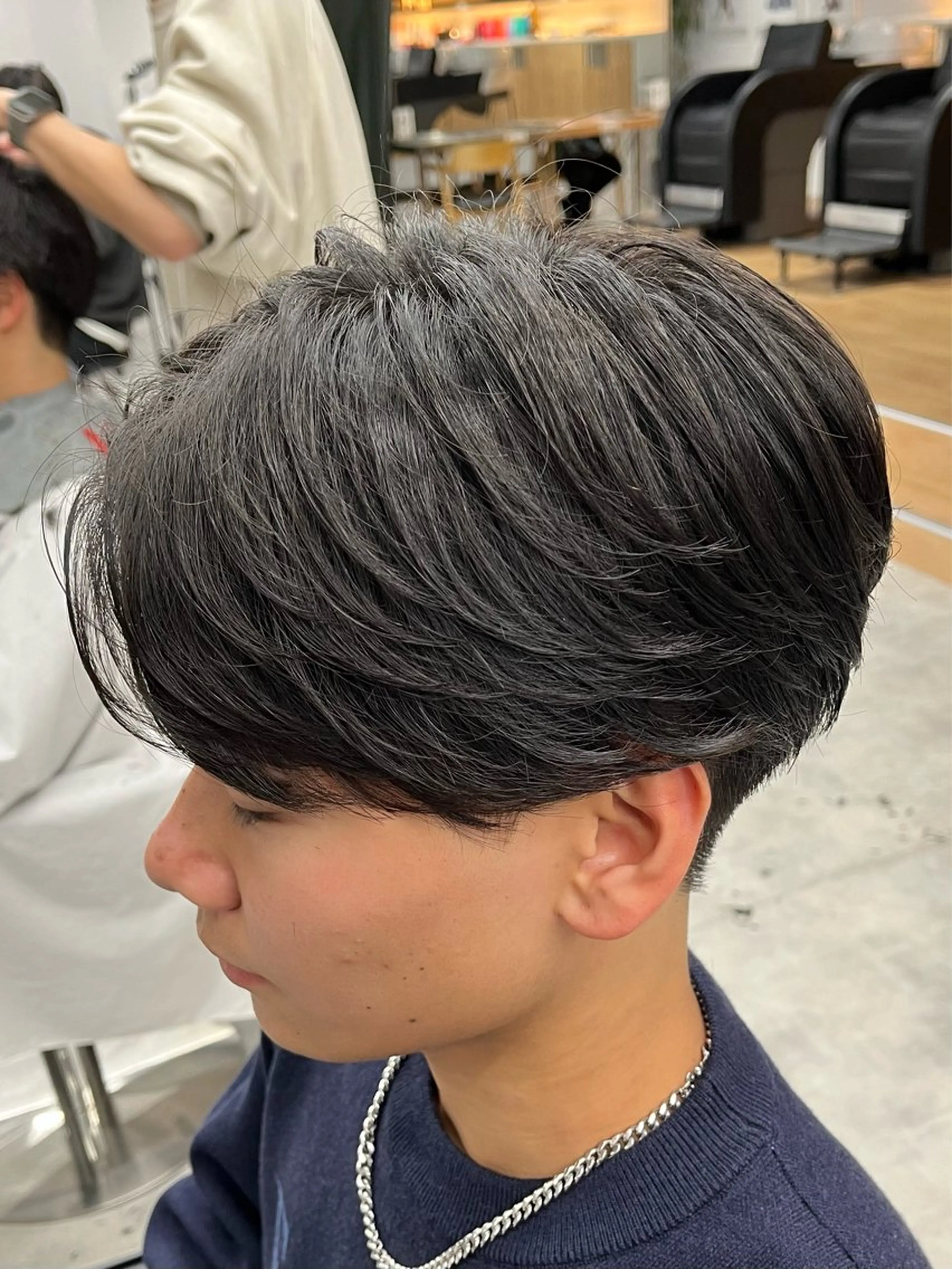 ショート パーマ メンズ メンズパーマ ニュアンスパーマ カット パーマ 新潟メンズパーマ 新潟駅/小田拓実のヘアスタイル