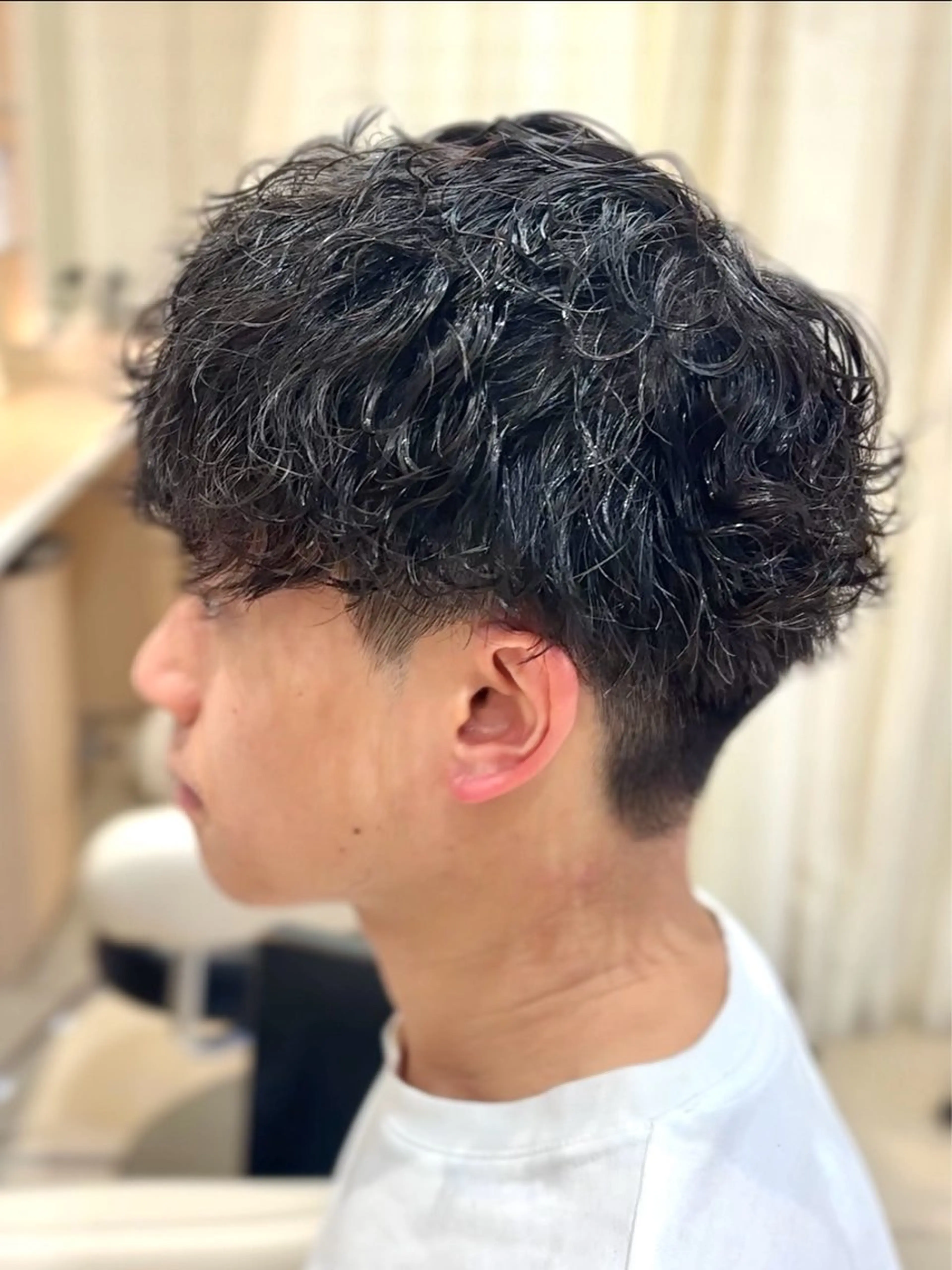 パーマ メンズ カット パーマ 🩵波巻き／ツイスパ HARU💎のヘアスタイル