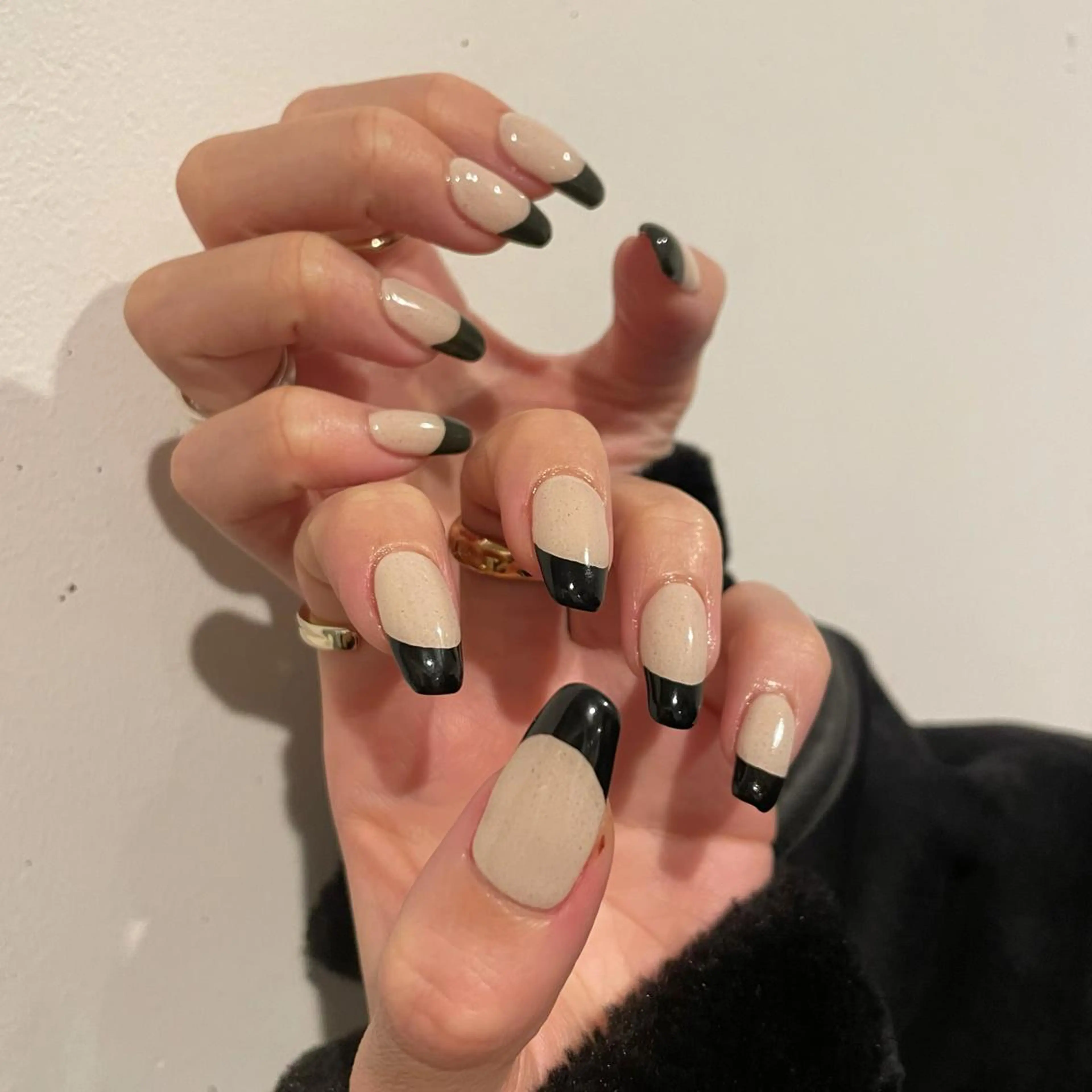 ネイル フレンチネイル グリーン twoo______ miyuのネイルデザイン