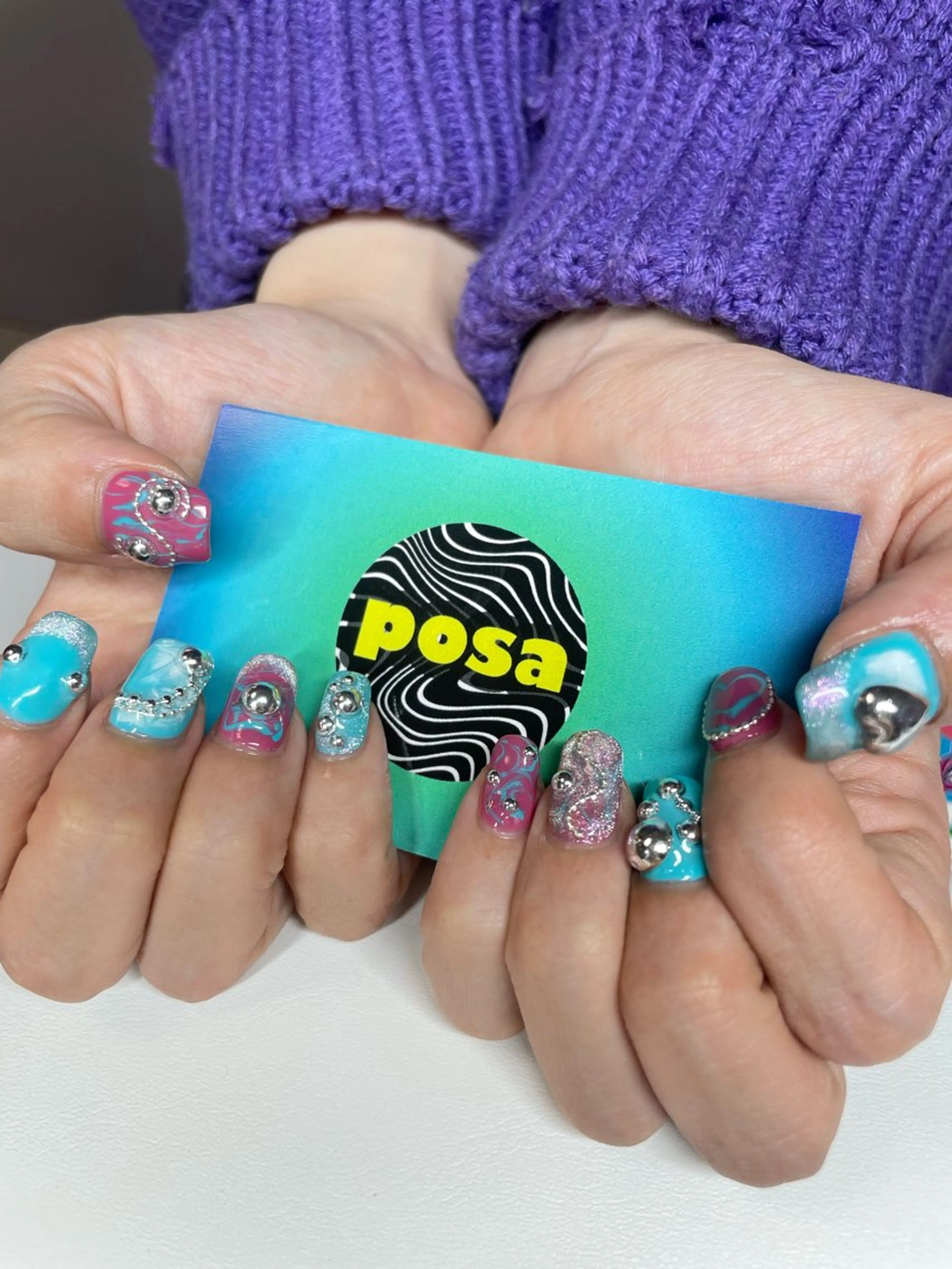 ネイル アートネイル ニュアンスネイル シンプルネイル ハンドネイル posa nail モエミのネイルデザイン