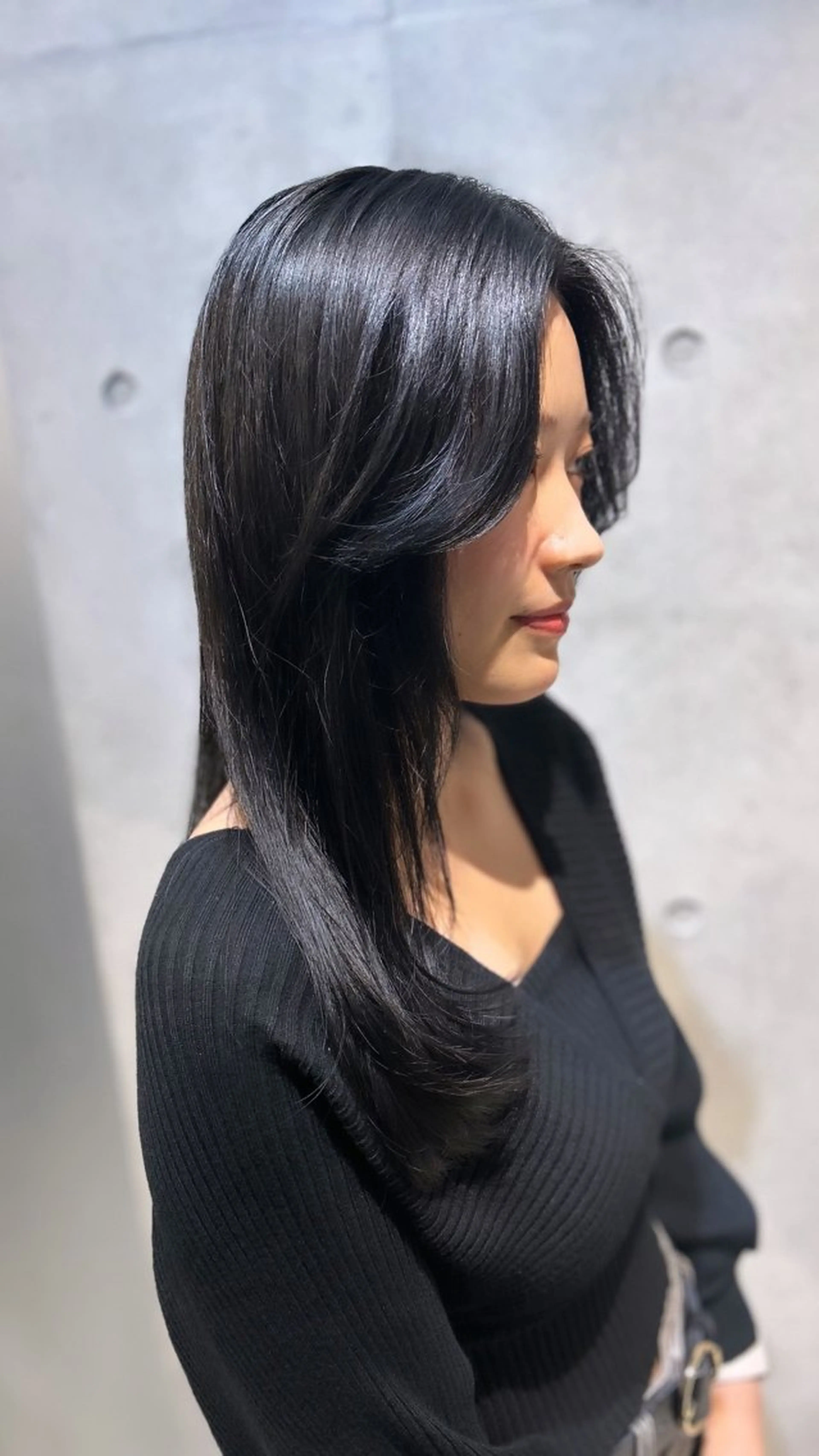 ロング カラー ヘアカラー トリートメント レイヤー/グレージュ 赤み消し/コウスケのヘアスタイル