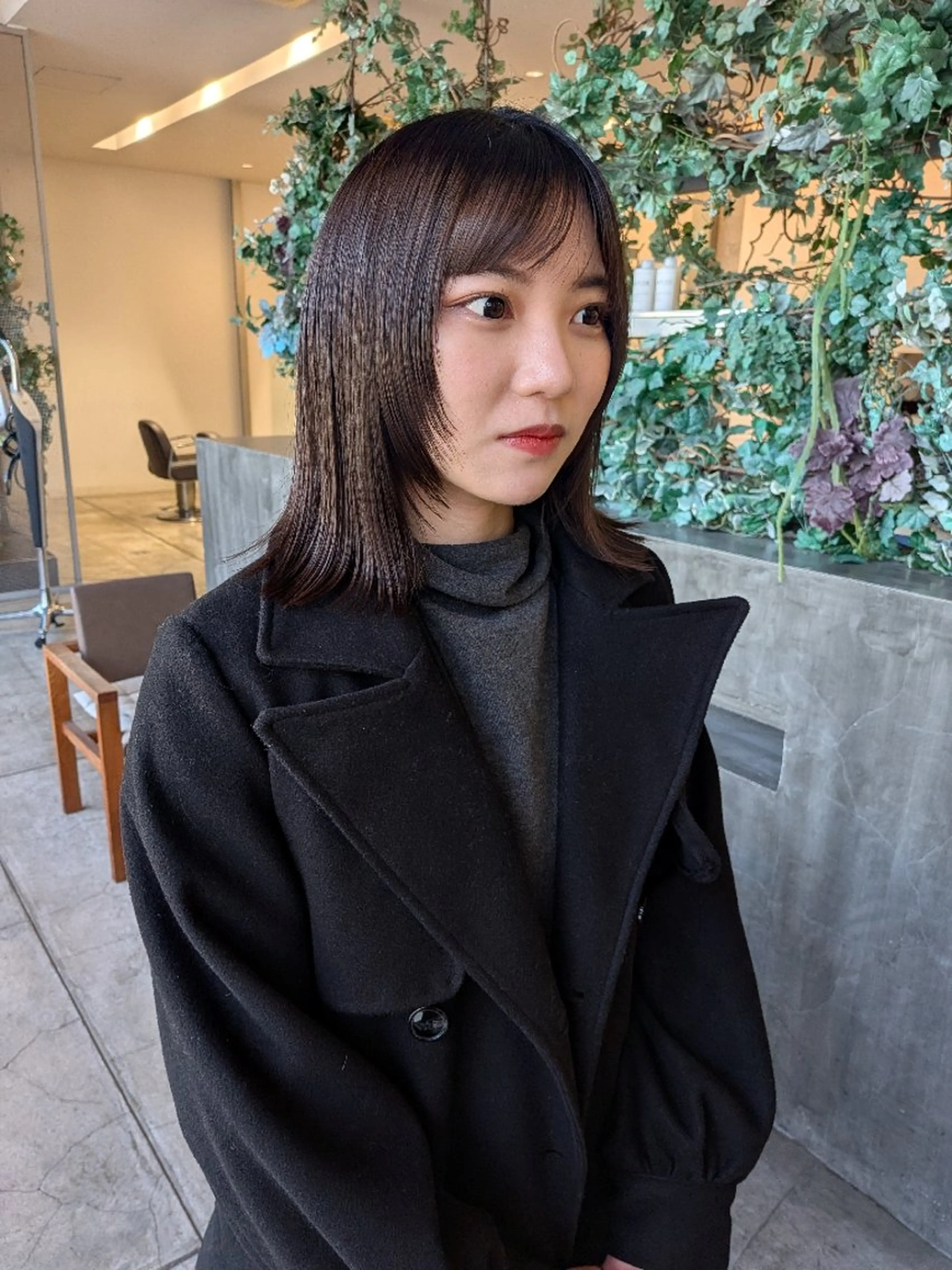 ミディアム 田中 亜沙美のヘアスタイル
