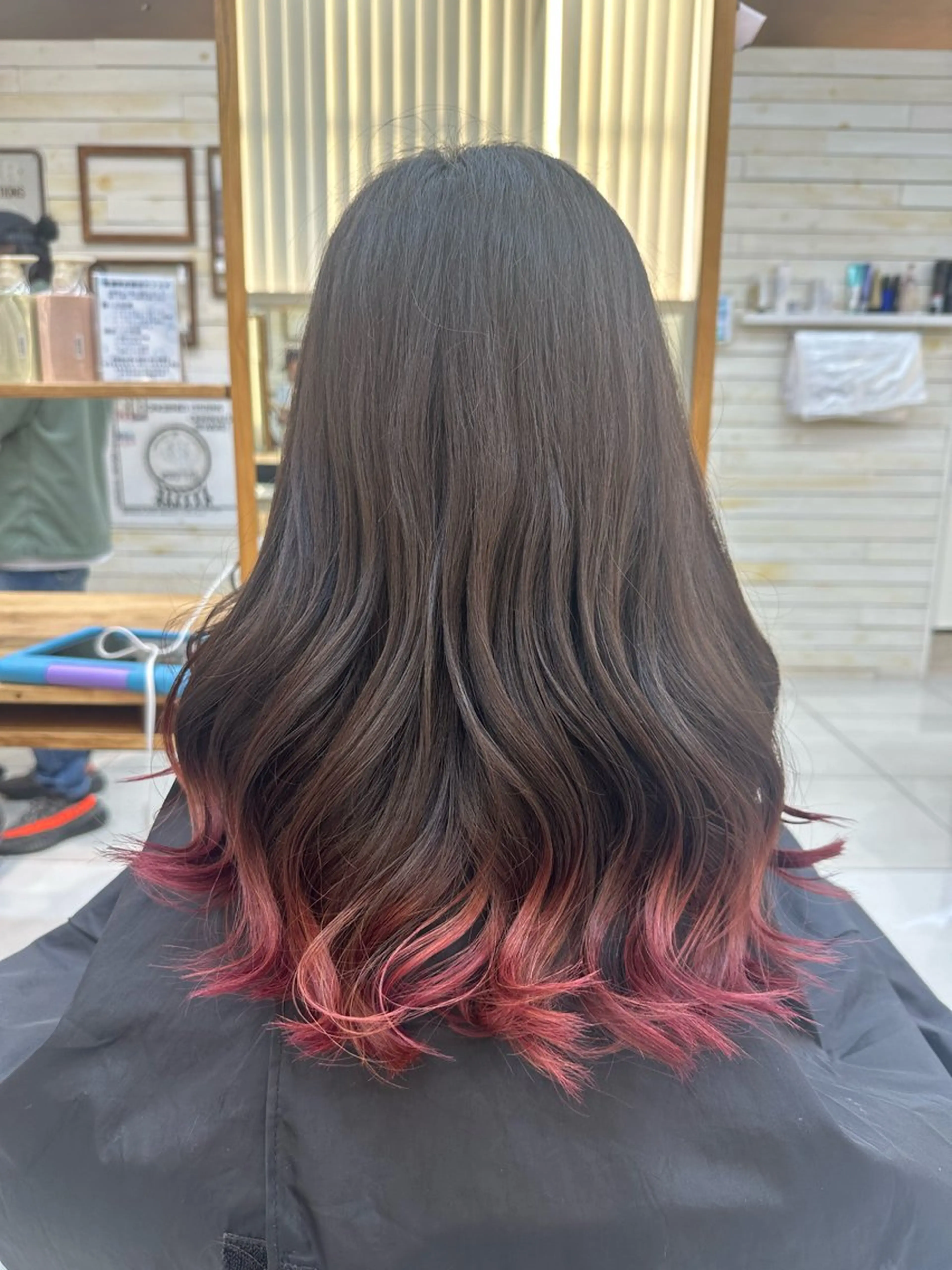 ロング カラー Ancheri by flammeum戸塚店所属・ひな/ボブカット/ ブリーチなしWカラーのヘアスタイル