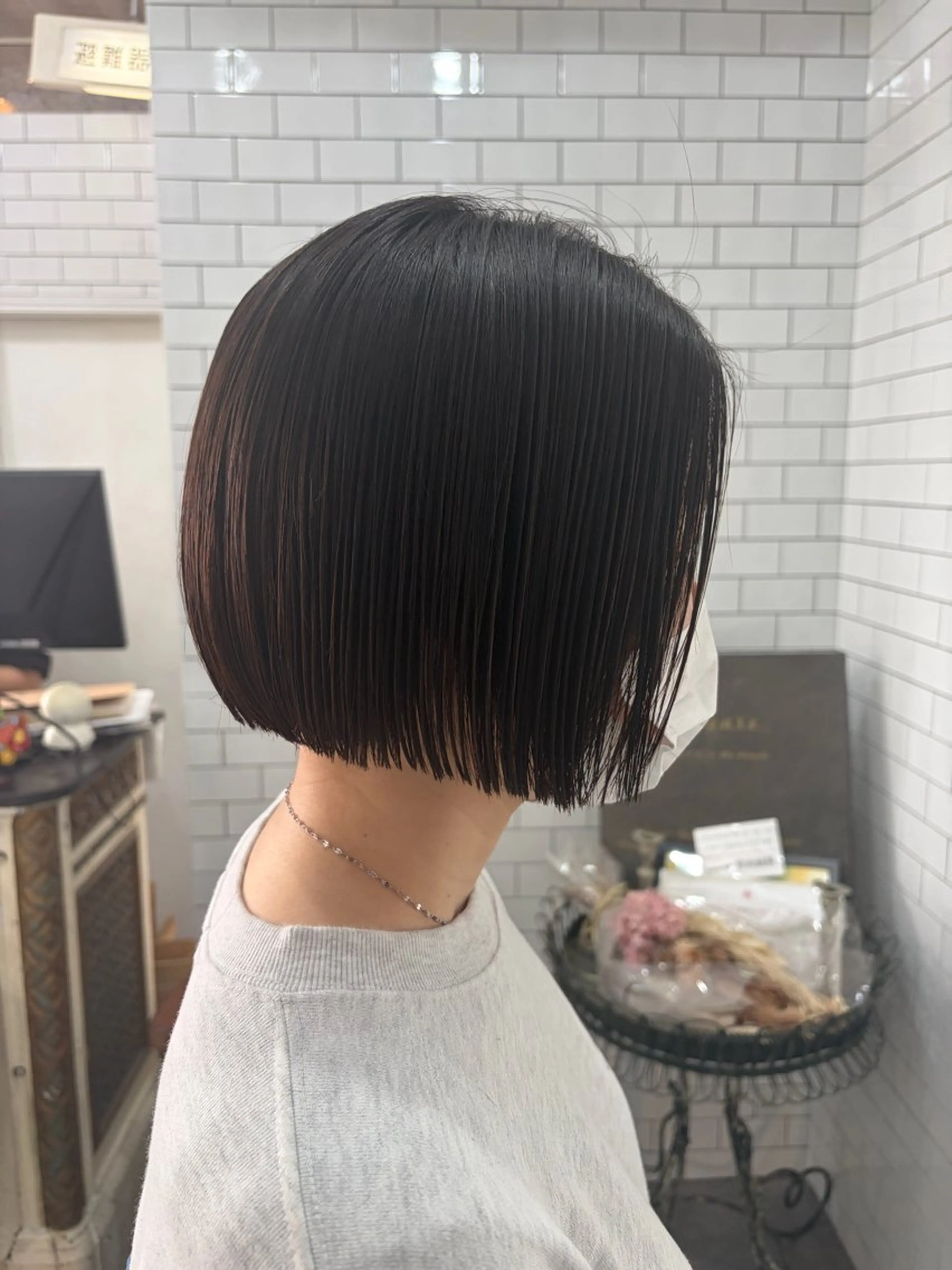 ショート ボブ 髪質改善 縮毛矯正 妙見 知洋のヘアスタイル