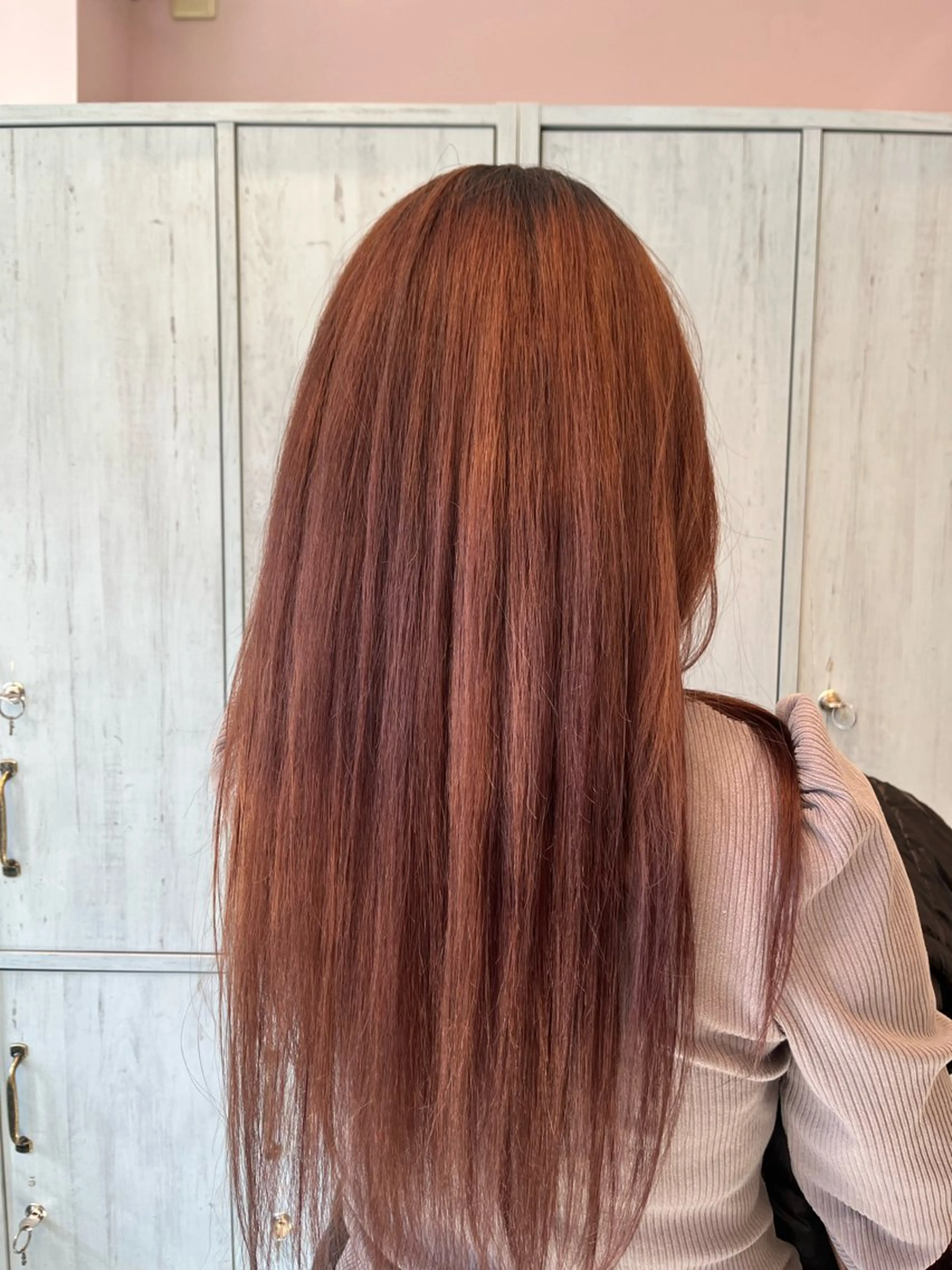 ロング カラー ブリーチ ブラウンカラー 透明感カラー ピンクカラー ピンクブラウン ヘアカラー レイヤー/透明感/髪 質改善/メンズ/佐藤のヘアスタイル