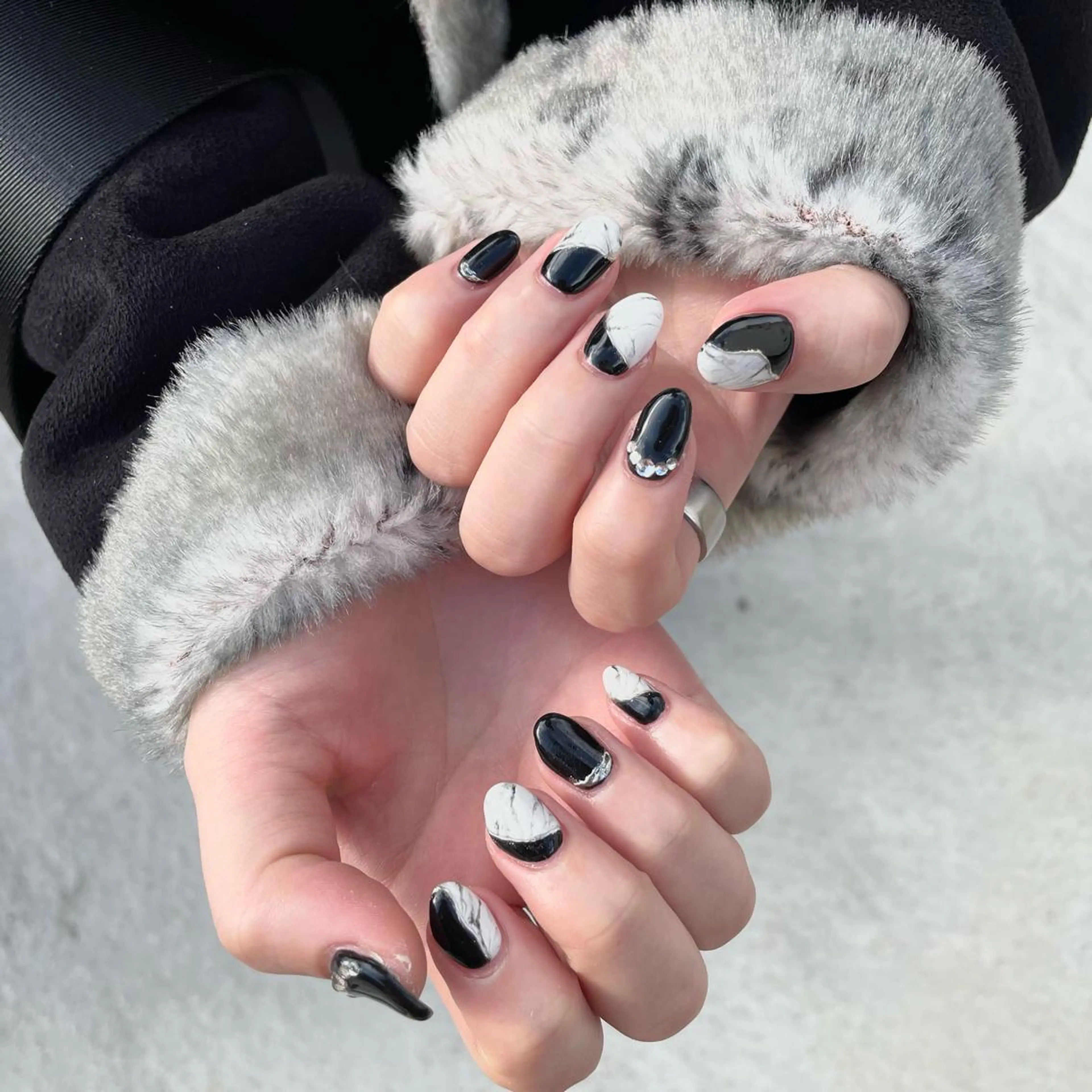 ネイル ハンドネイル Sea  nail by emaのネイルデザイン