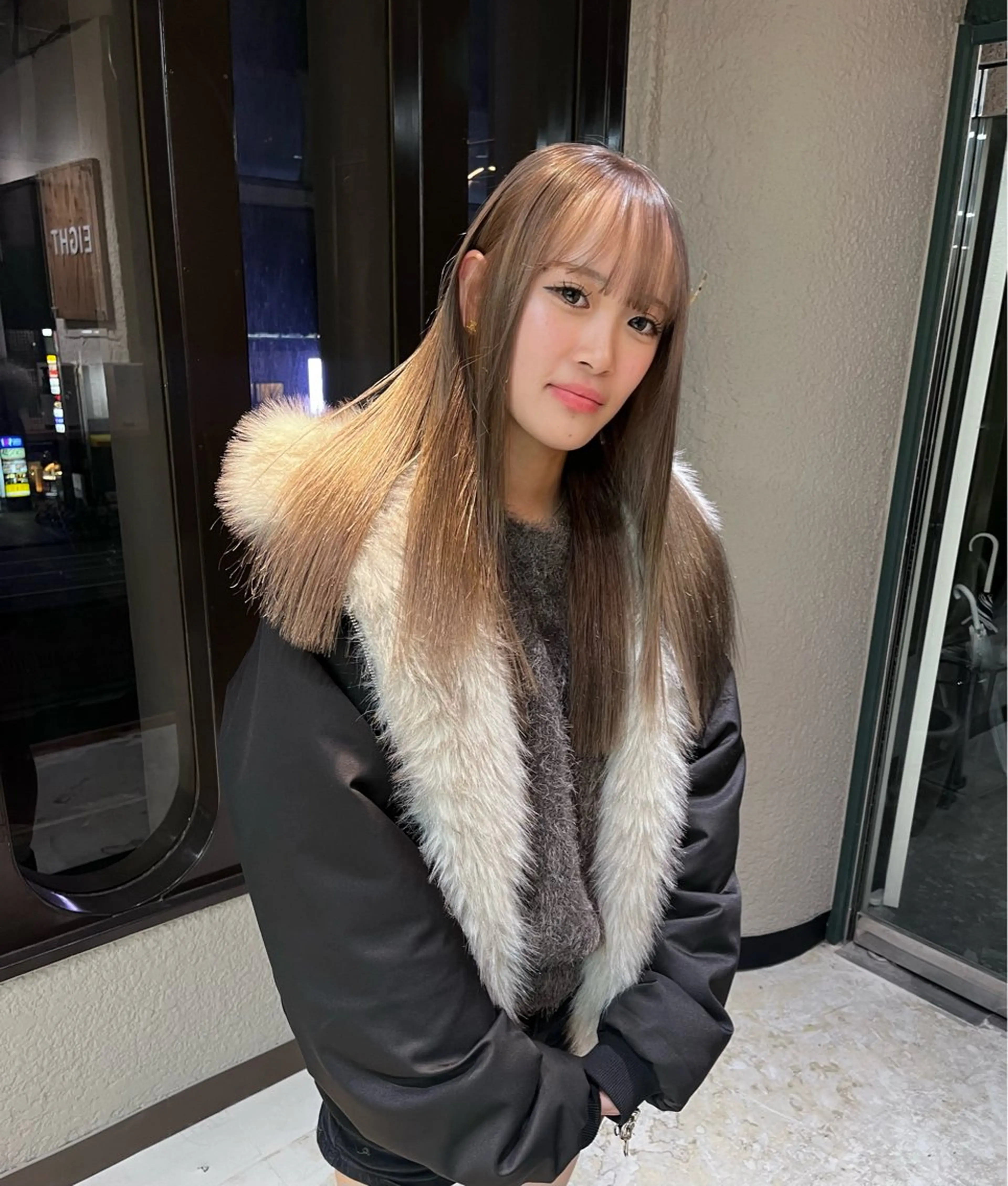 ロング カラー カット ヘアカラー トリートメント 💖艶髪ブリーチ髪質 改善💖ケンシンのヘアスタイル