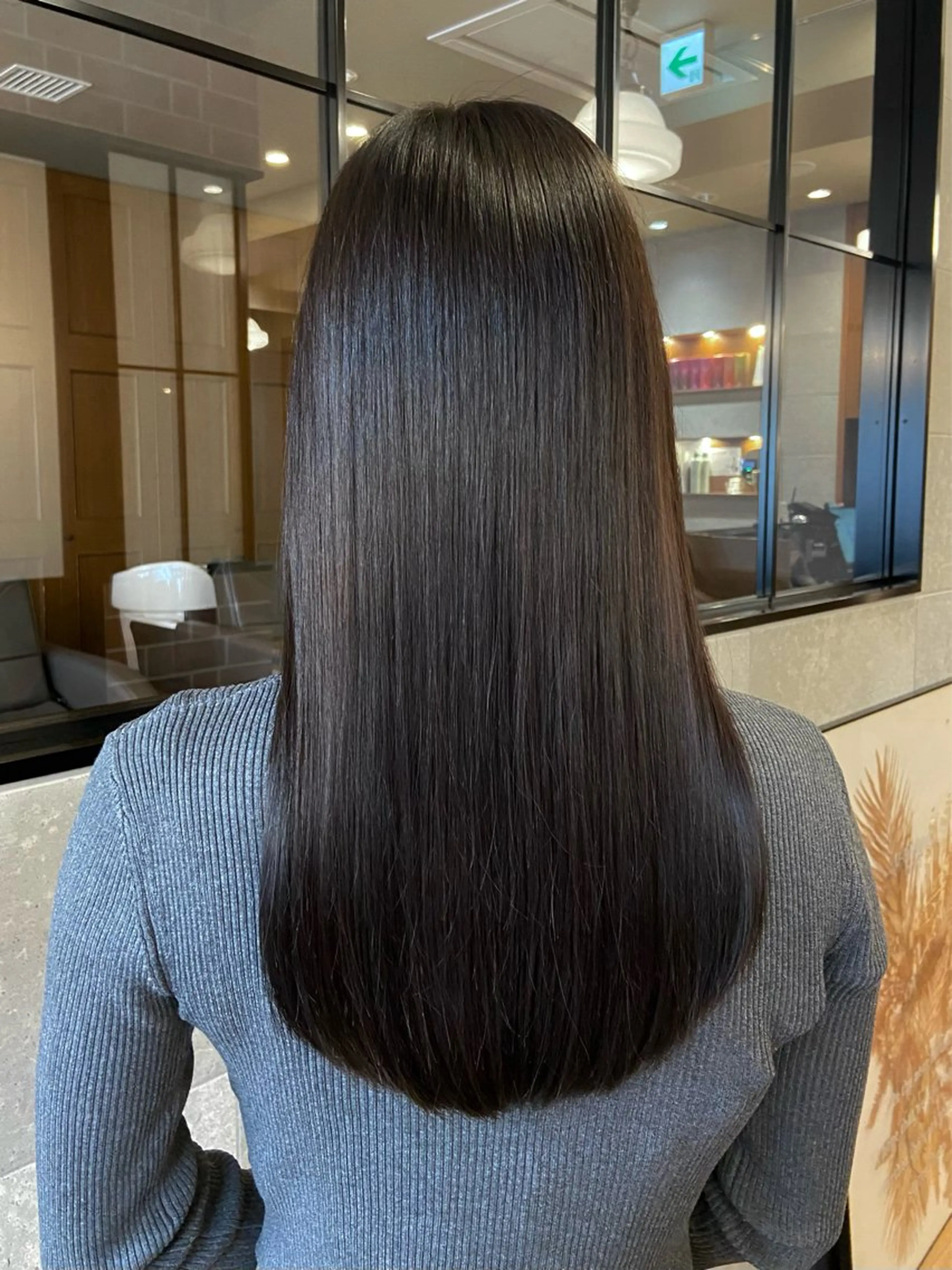 ロング アッシュ トリートメント 透明感カラー｜ める🎀のヘアスタイル