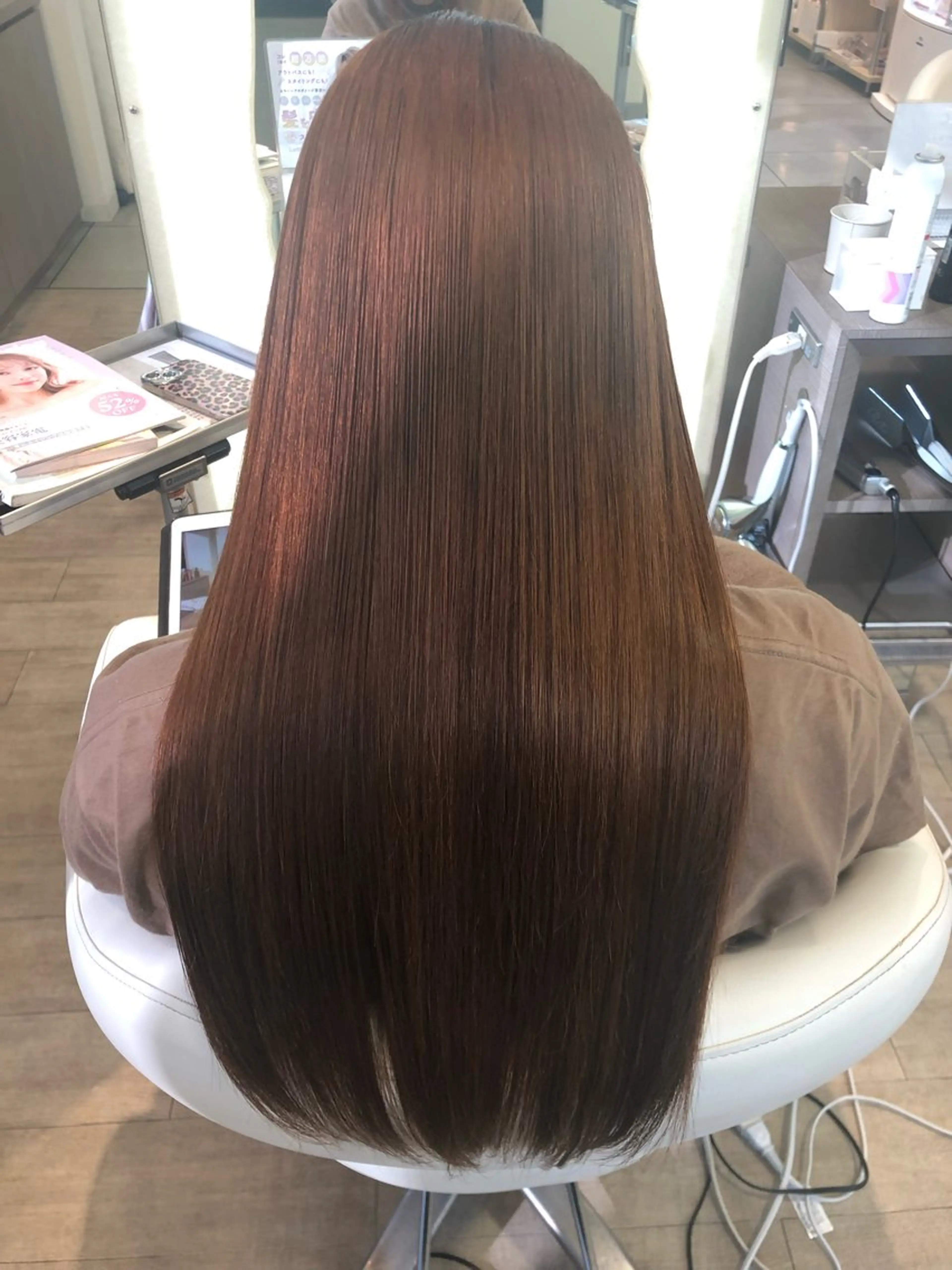 ロング カラー 髪質改善 カット ヘアカラー トリートメント 門田 恭弥のヘアスタイル