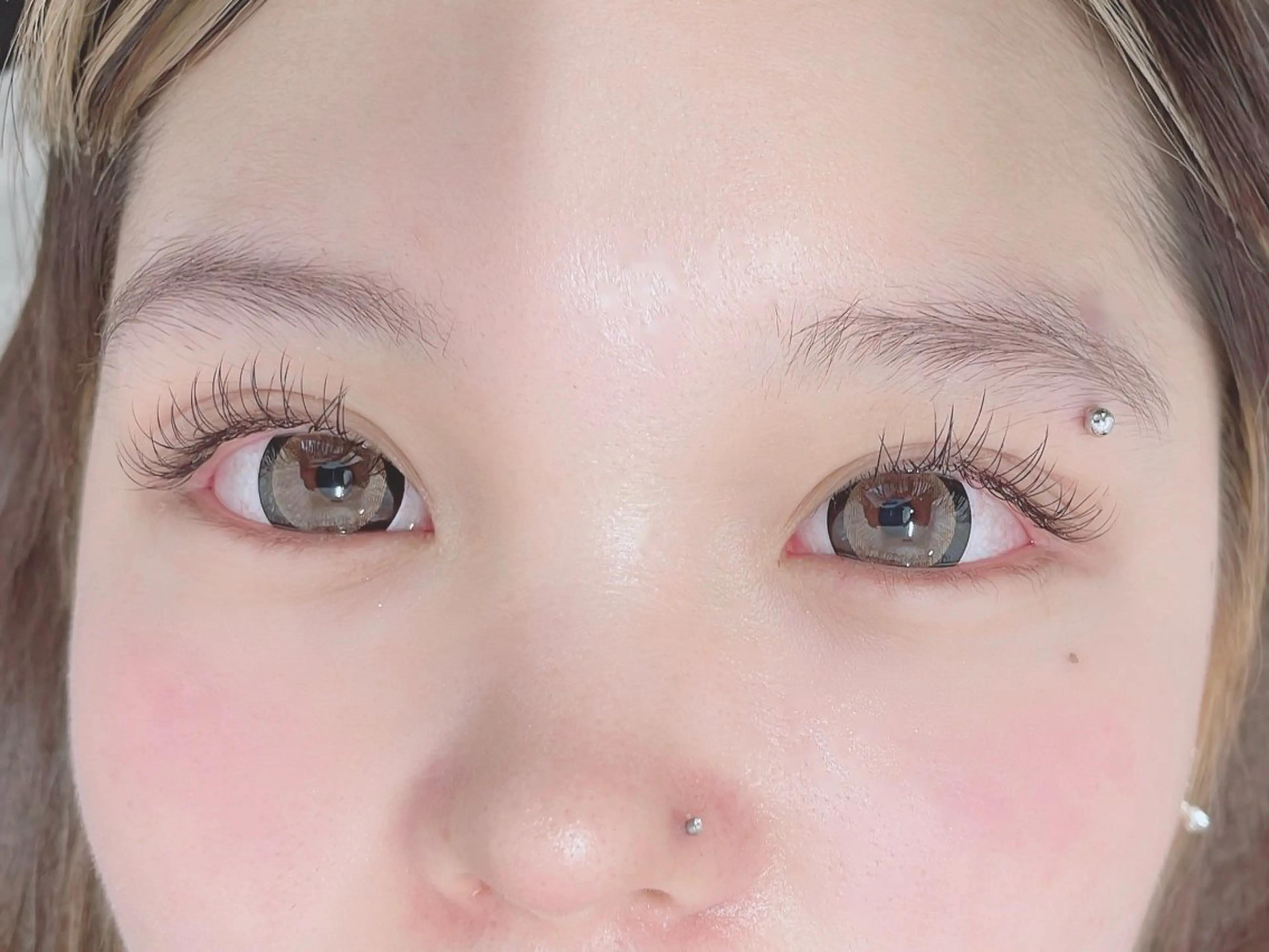 マツエク・マツパ 束感まつ毛 フラットラッシュ パリジェンヌラッシュリフト 一重×まつ毛パーマ Morganite 🦋 ÿui 🦋のマツエク・マツパデザイン