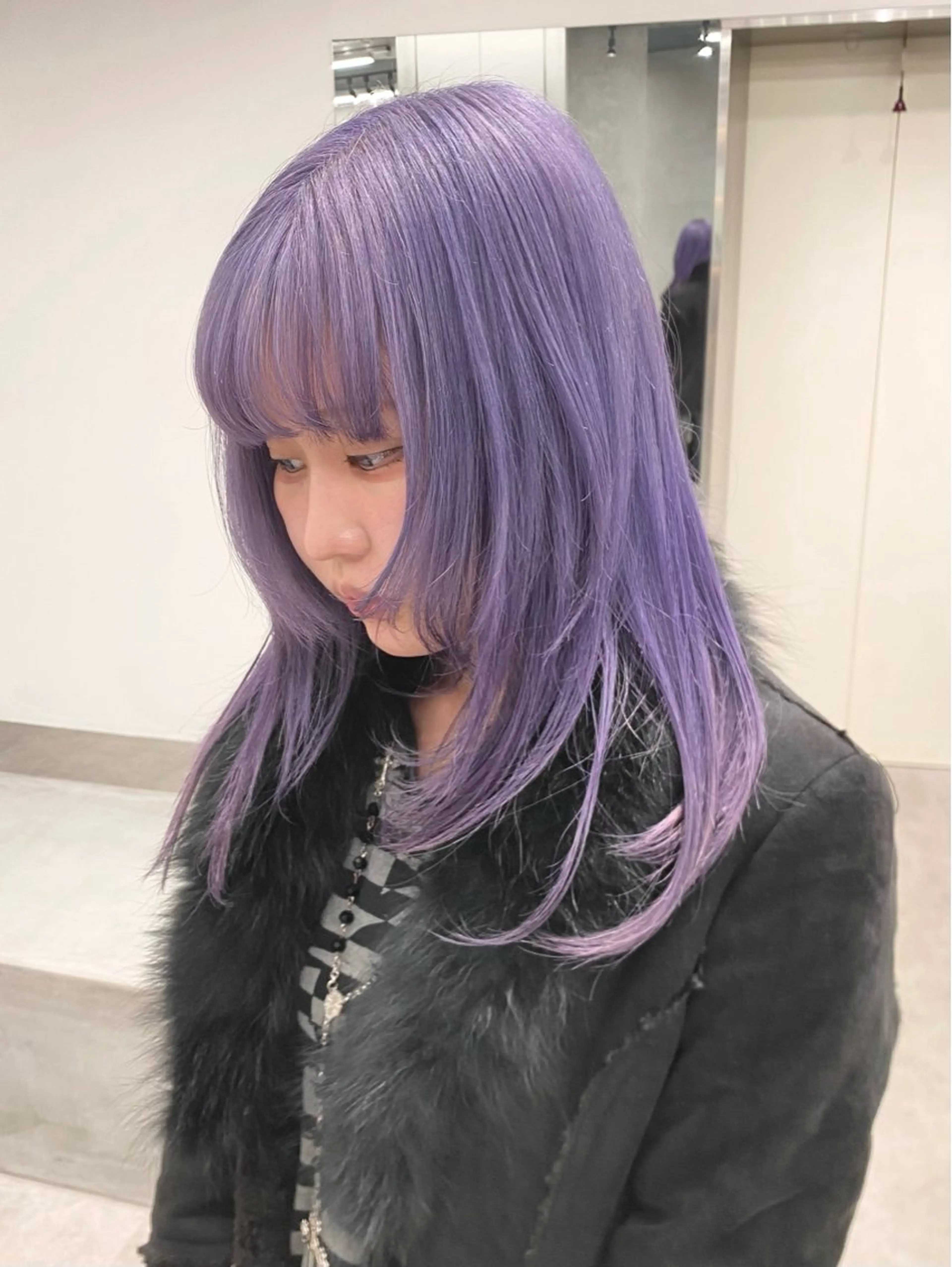 セミロング カラー ヘアカラー ウルフ🐺/ボブ ハイトーン🌈/増田のヘアスタイル