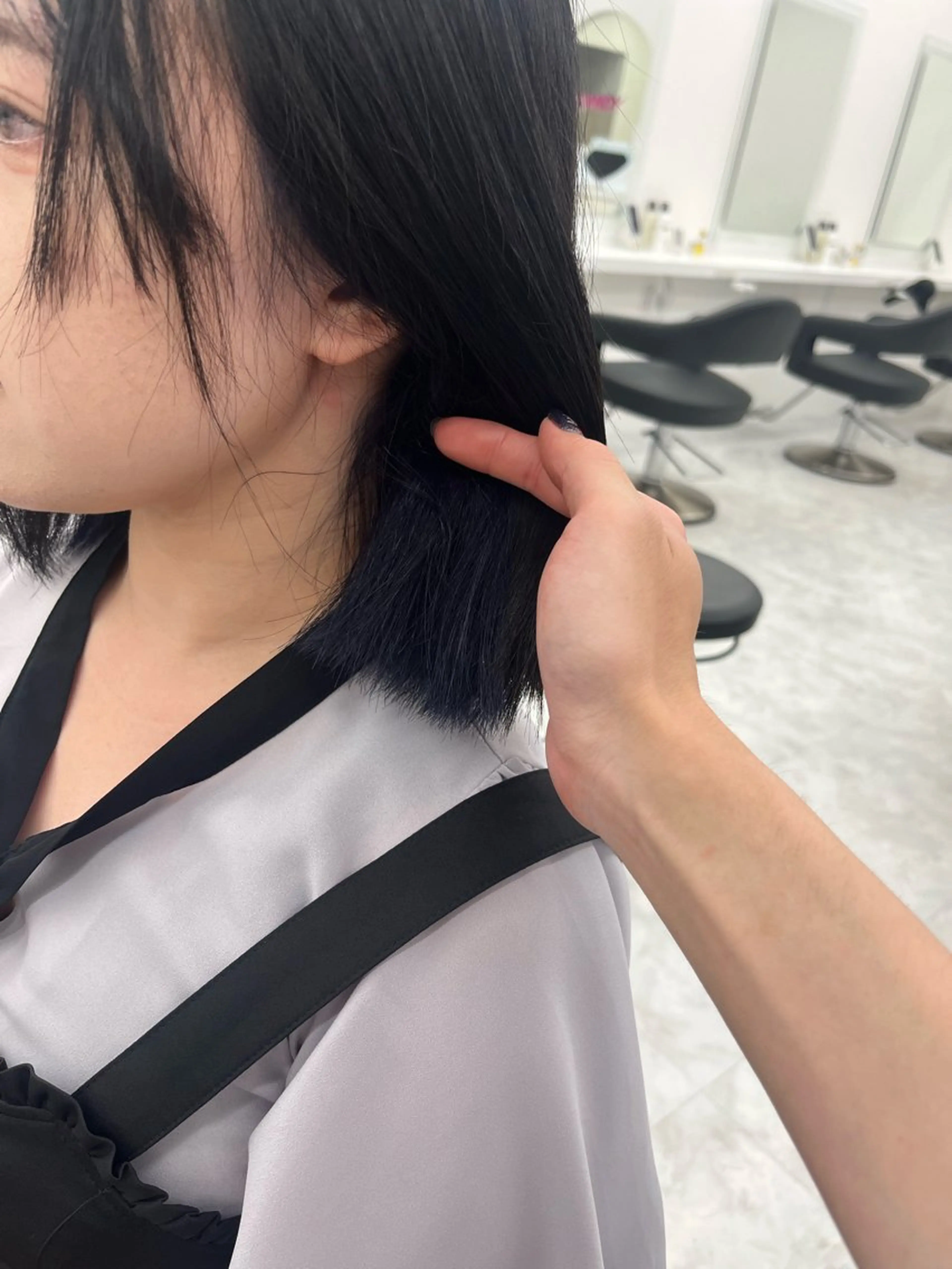 ミディアム カラー ブルーカラー ヘアカラー 💖トレンド秋冬 カラー💖FUTAのヘアスタイル
