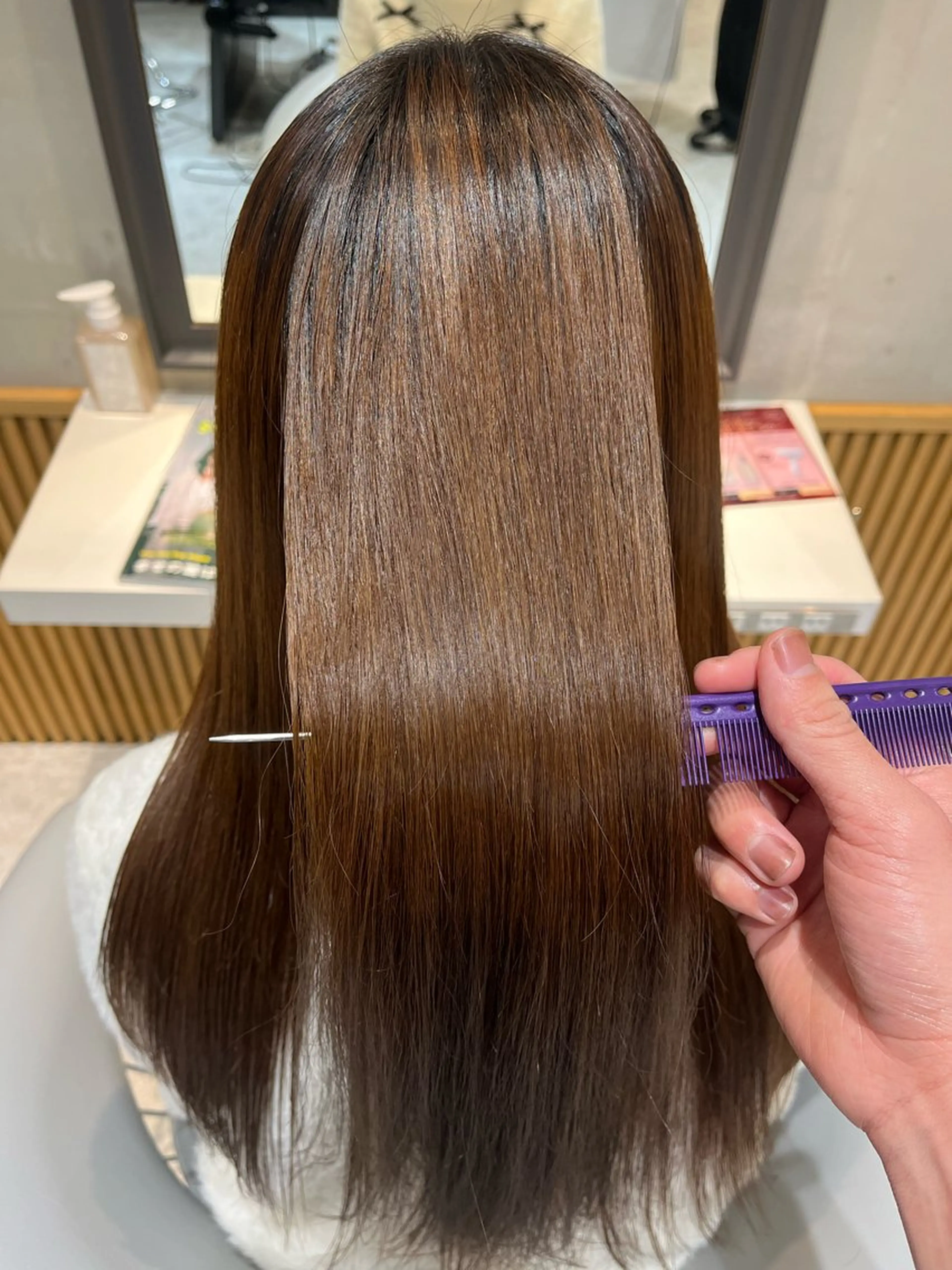 ロング 縮毛矯正 🫧髪質改善 🫧かずやのヘアスタイル