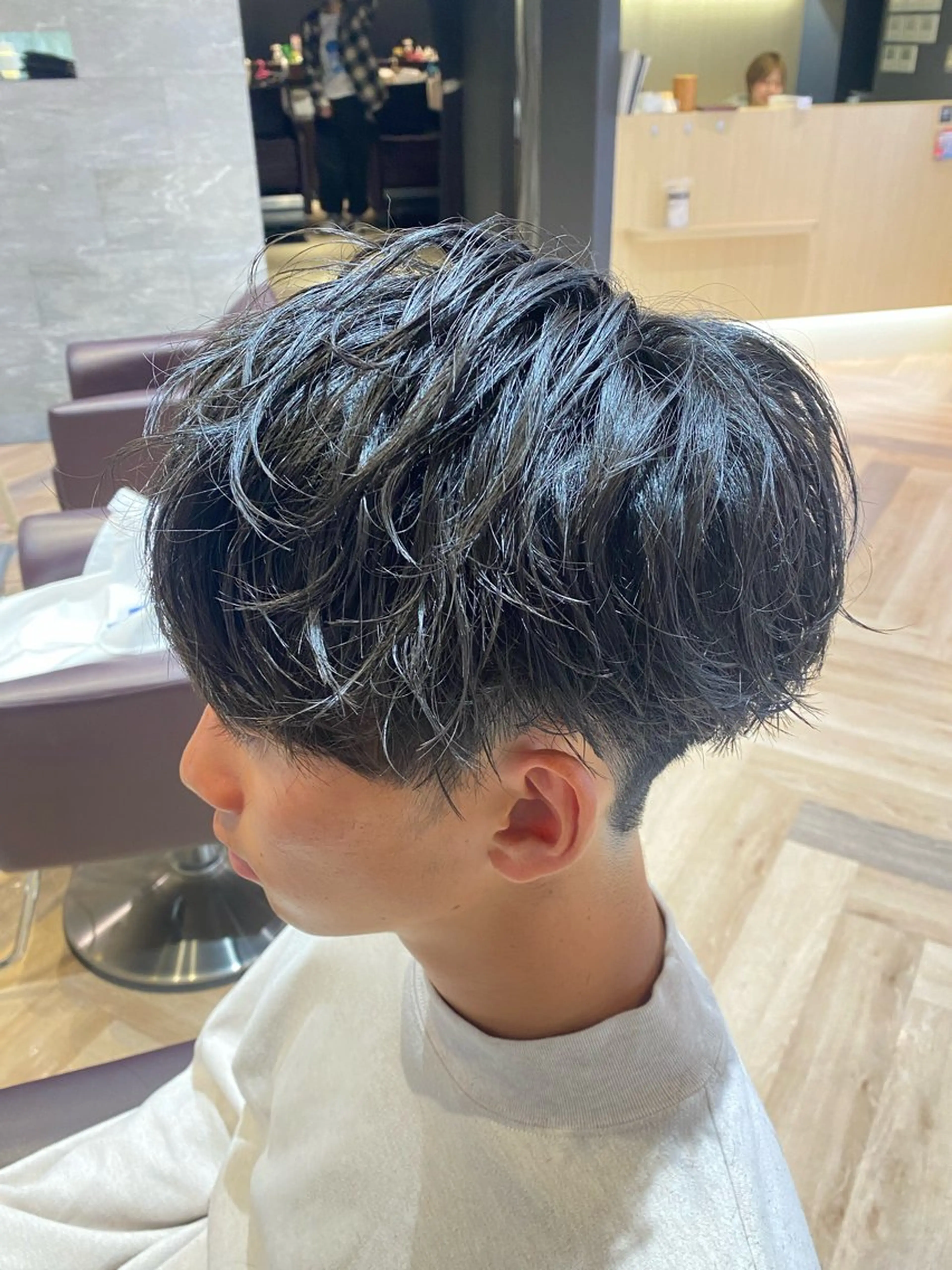 メンズ メンズ特化/フェザー /パーマ/伊勢元のヘアスタイル