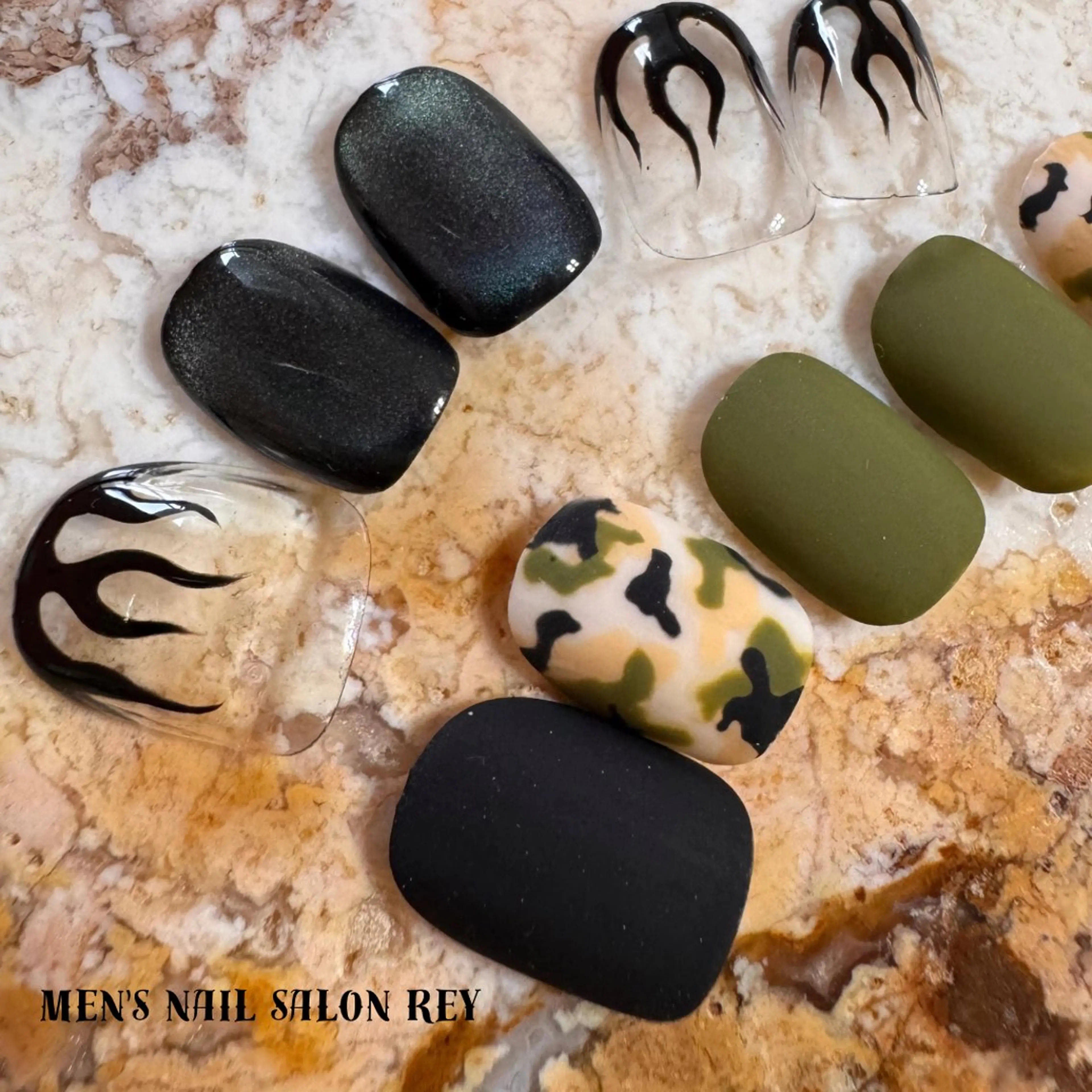 メンズ ネイル ハンドネイル men's nail salon Rey所属・men's nail salon Reyのネイルデザイン