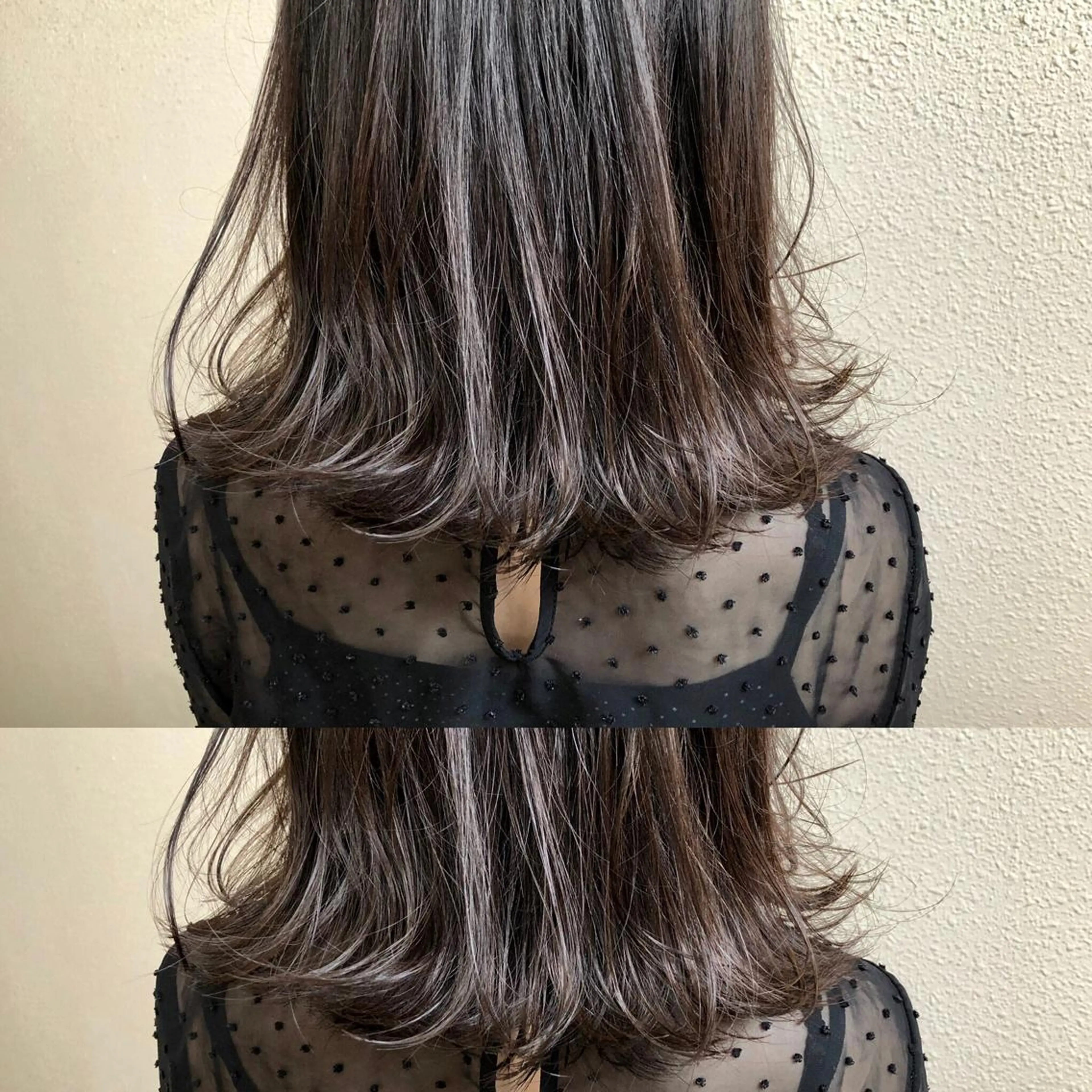 ミディアム カラー ツキノキ ミナのヘアスタイル