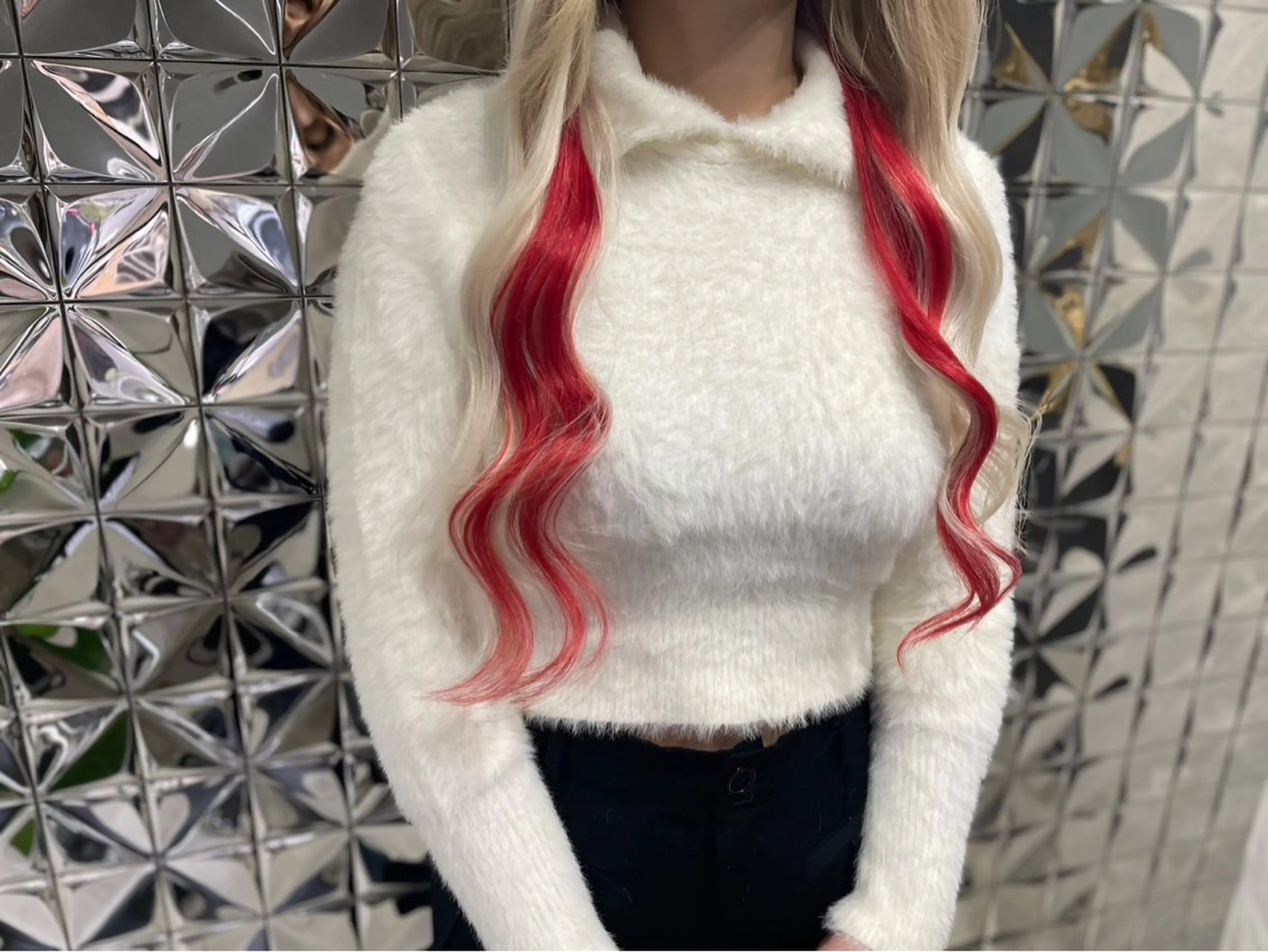 ロング エクステ ハイライト レイヤーカット Lovestasy 京都河原町店のヘアスタイル