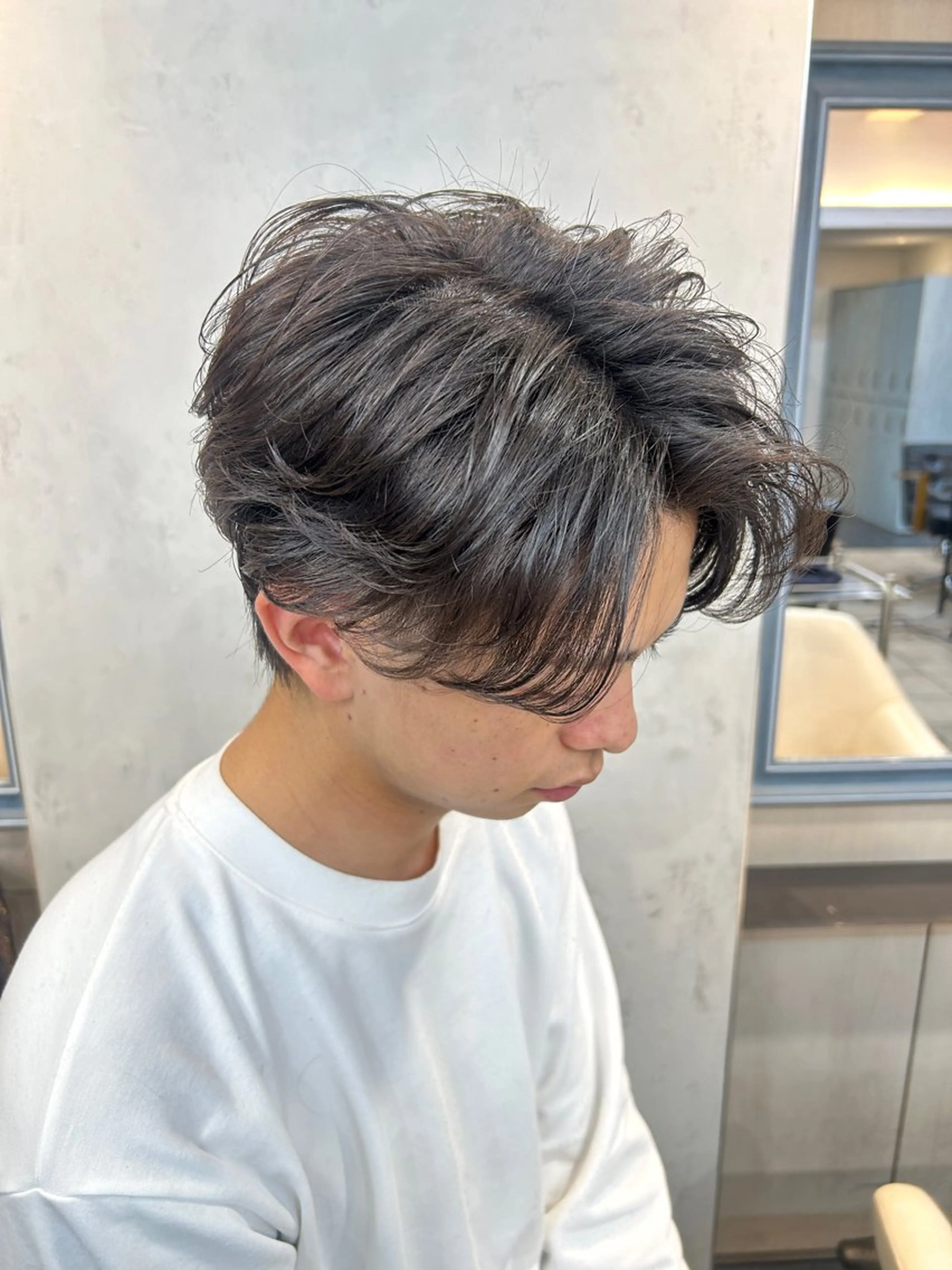 ⭐️フェザーパーマ✖︎カット➕2stepトリートメント　丁寧にカウンセリングさせていただいた後施術させていただきます！の写真