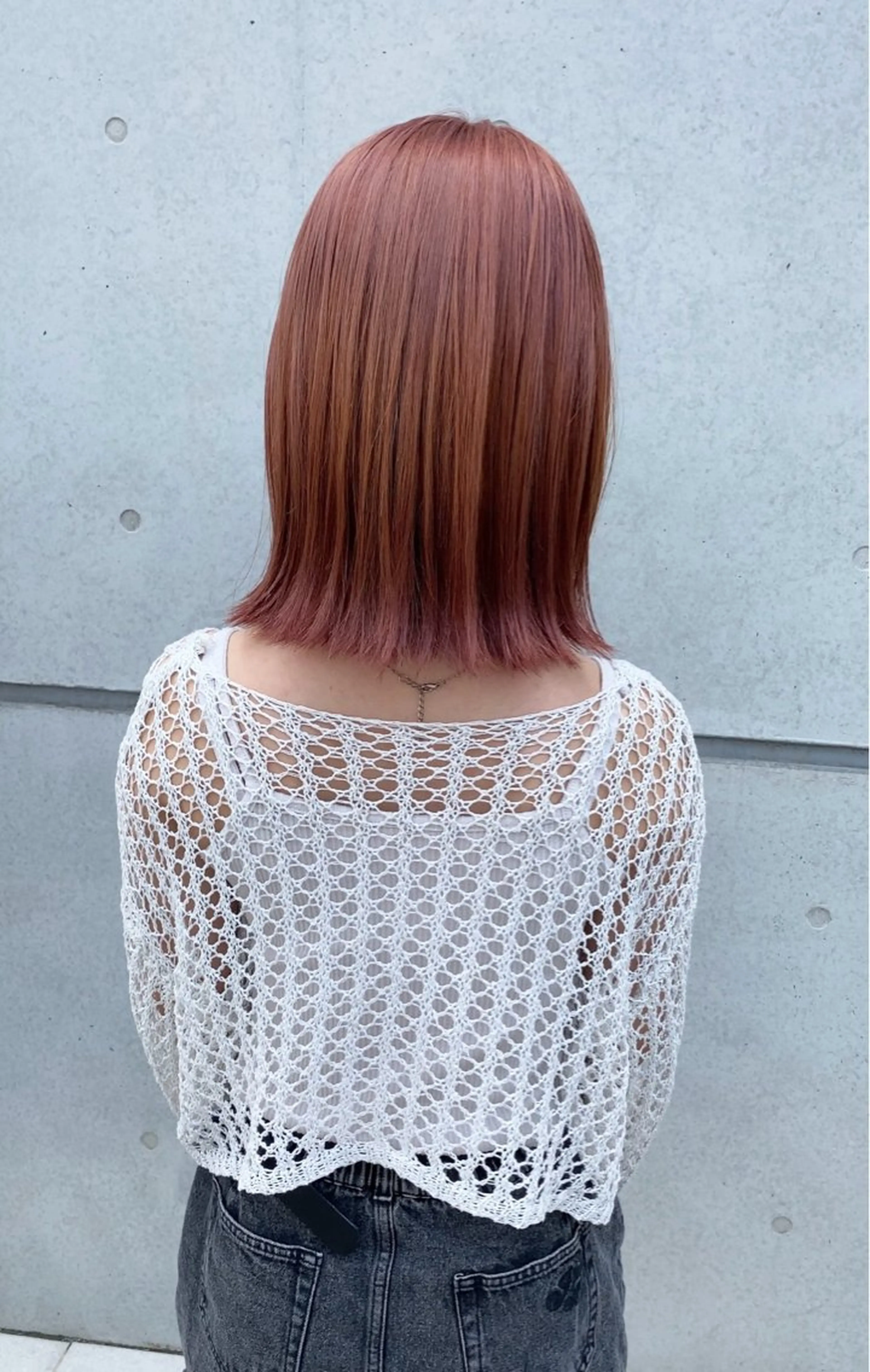 ミディアム カラー ブリーチ ピンクカラー ✨原宿ハイトーン ブリーチ職人菊池のヘアスタイル