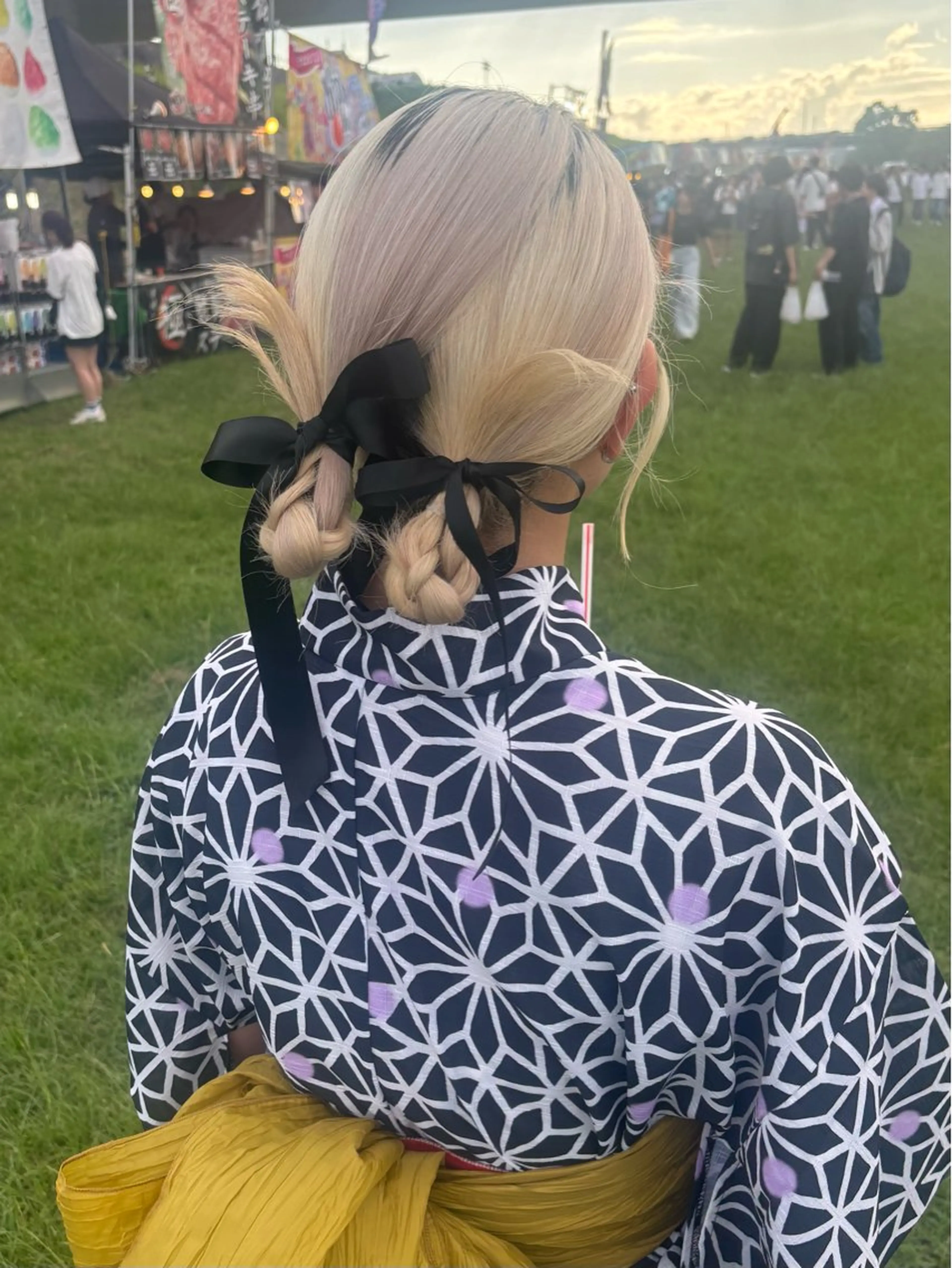 ヘアアレンジ 浴衣 ヘアセット rinka/暖色 ブリーチのヘアスタイル