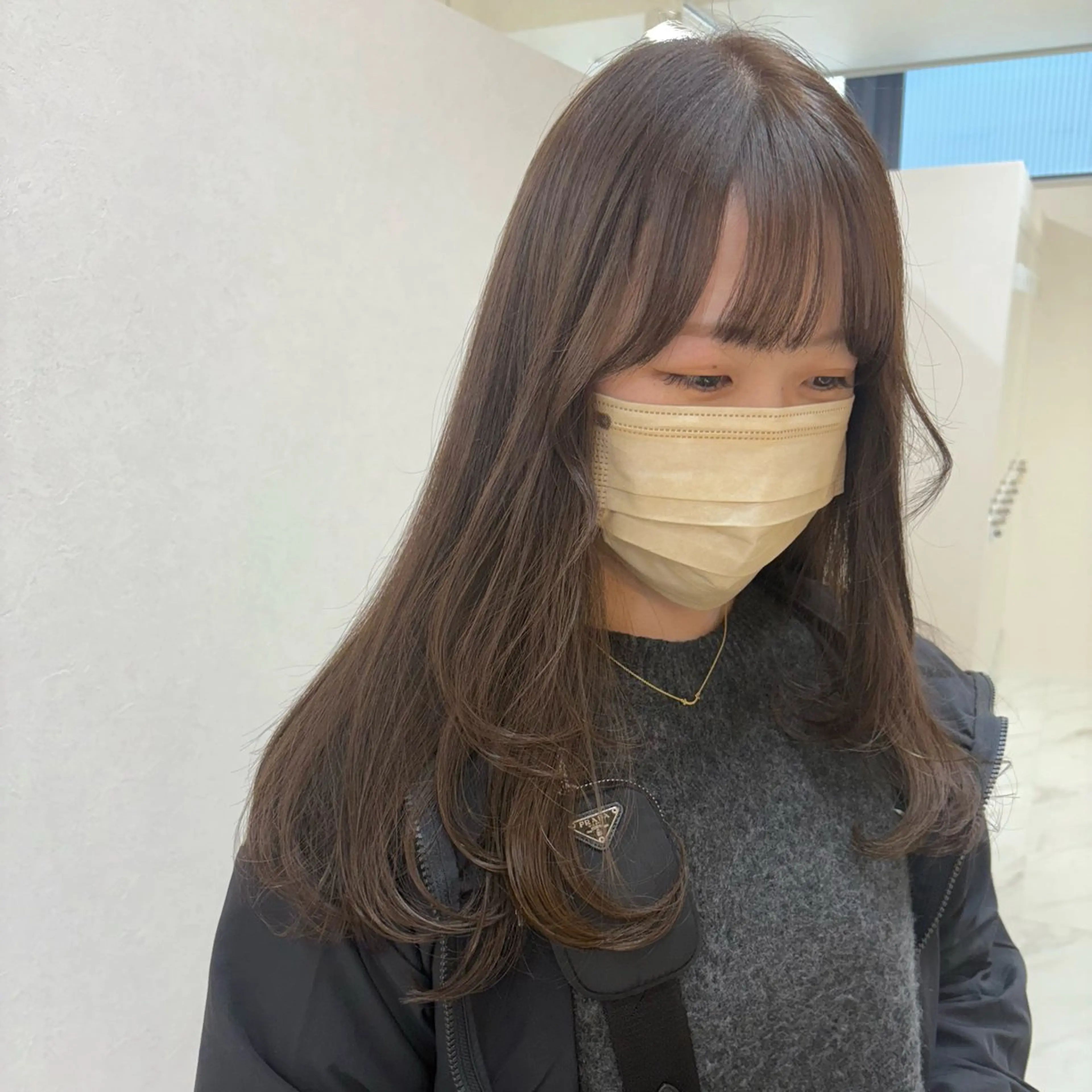 セミロング カラー カット ヘアカラー トリートメント SAKURA 髪質改善/ヘアセットのヘアスタイル