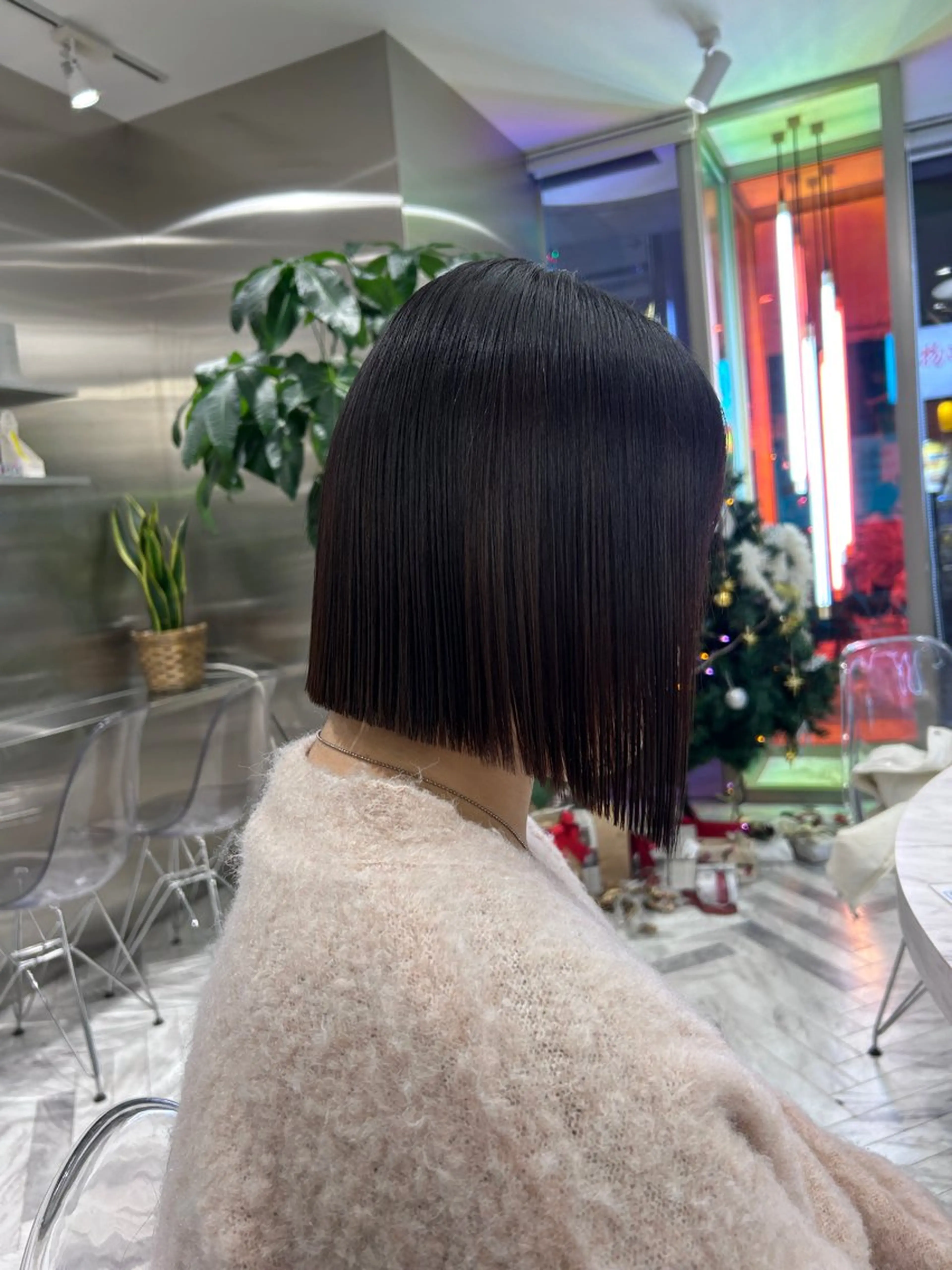 ミディアム カラー カット ヘアカラー 冬っぽカラー/ マツエク/ゆきなのマツエク・マツパデザイン