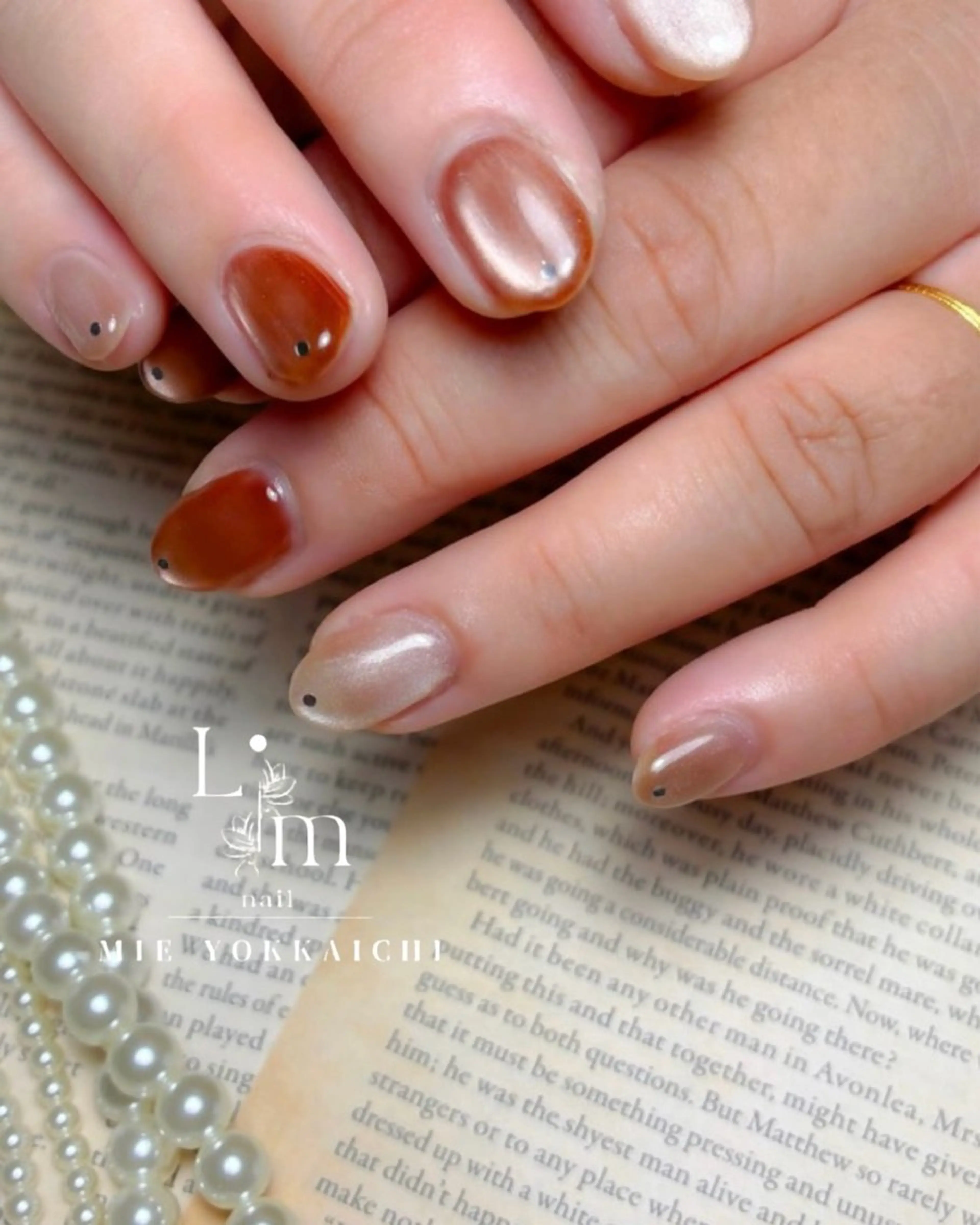 ネイル ホログラムネイル マグネットネイル Li.m nail リム ネイルのネイルデザイン