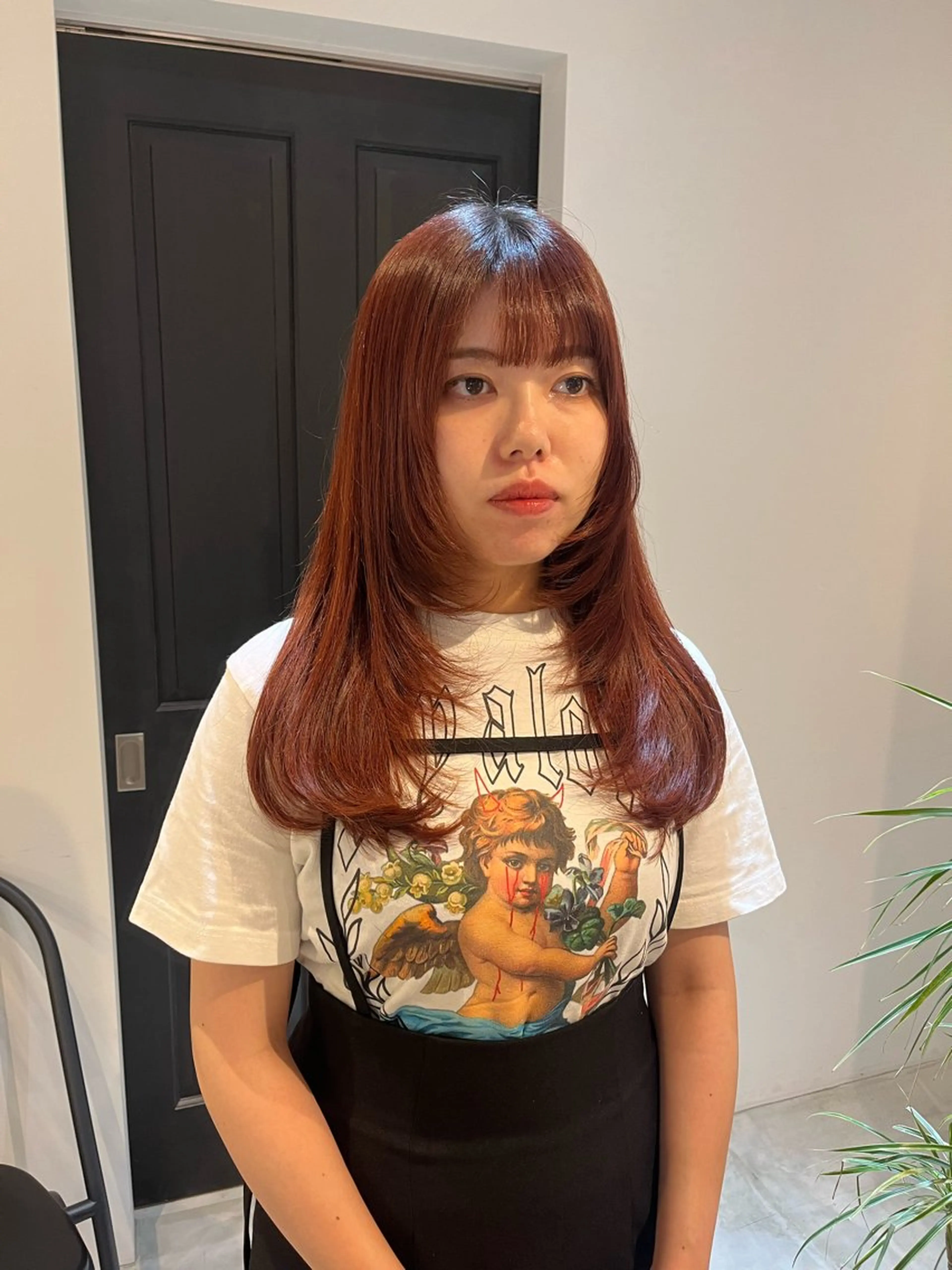 ロング レイヤーカット ALLYS 渋谷店所属・最高級の艶のある カラーmei🎨のヘアスタイル