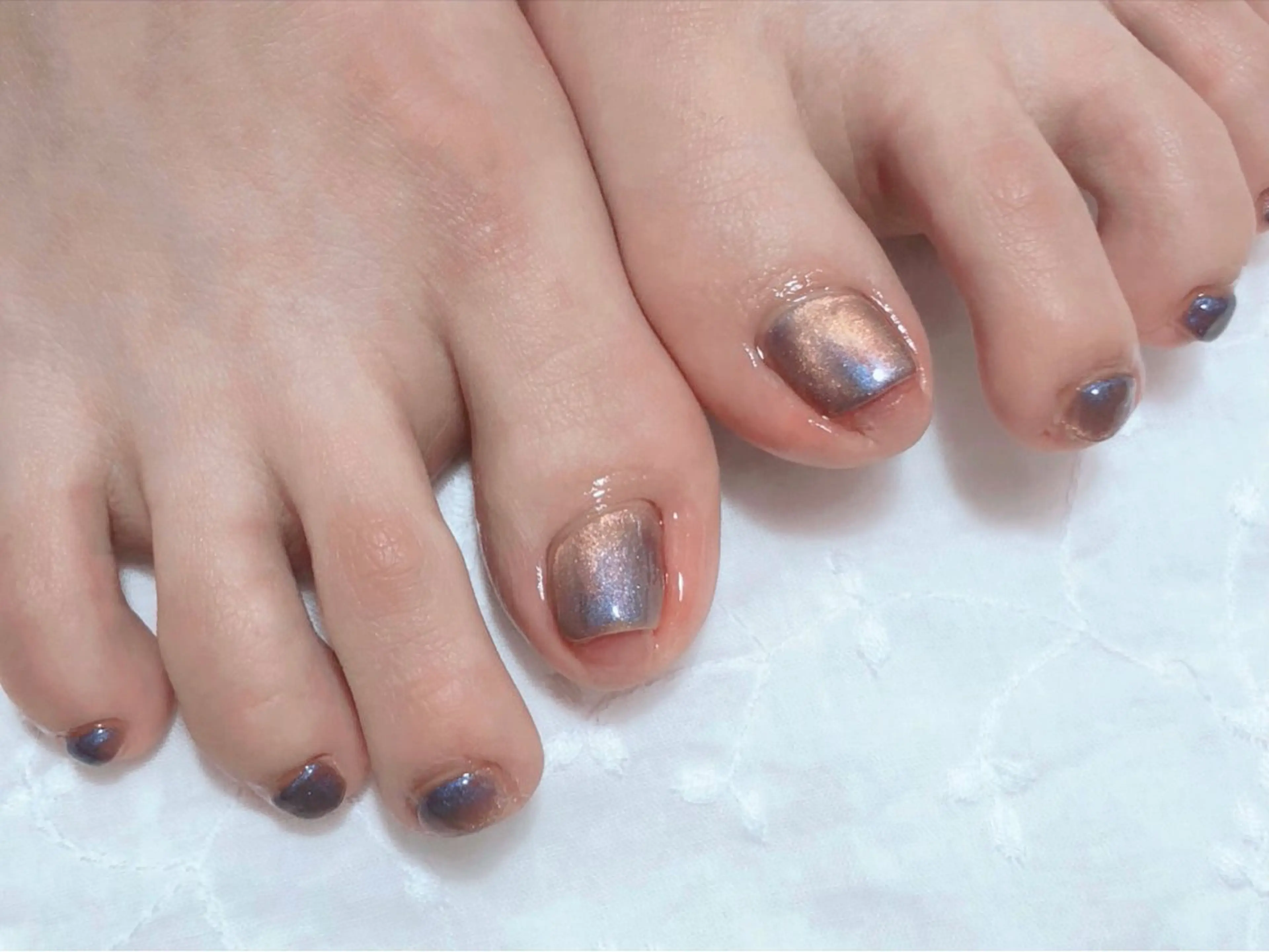 ネイル マグネットネイル フットネイル atelier in bloomのネイルデザイン