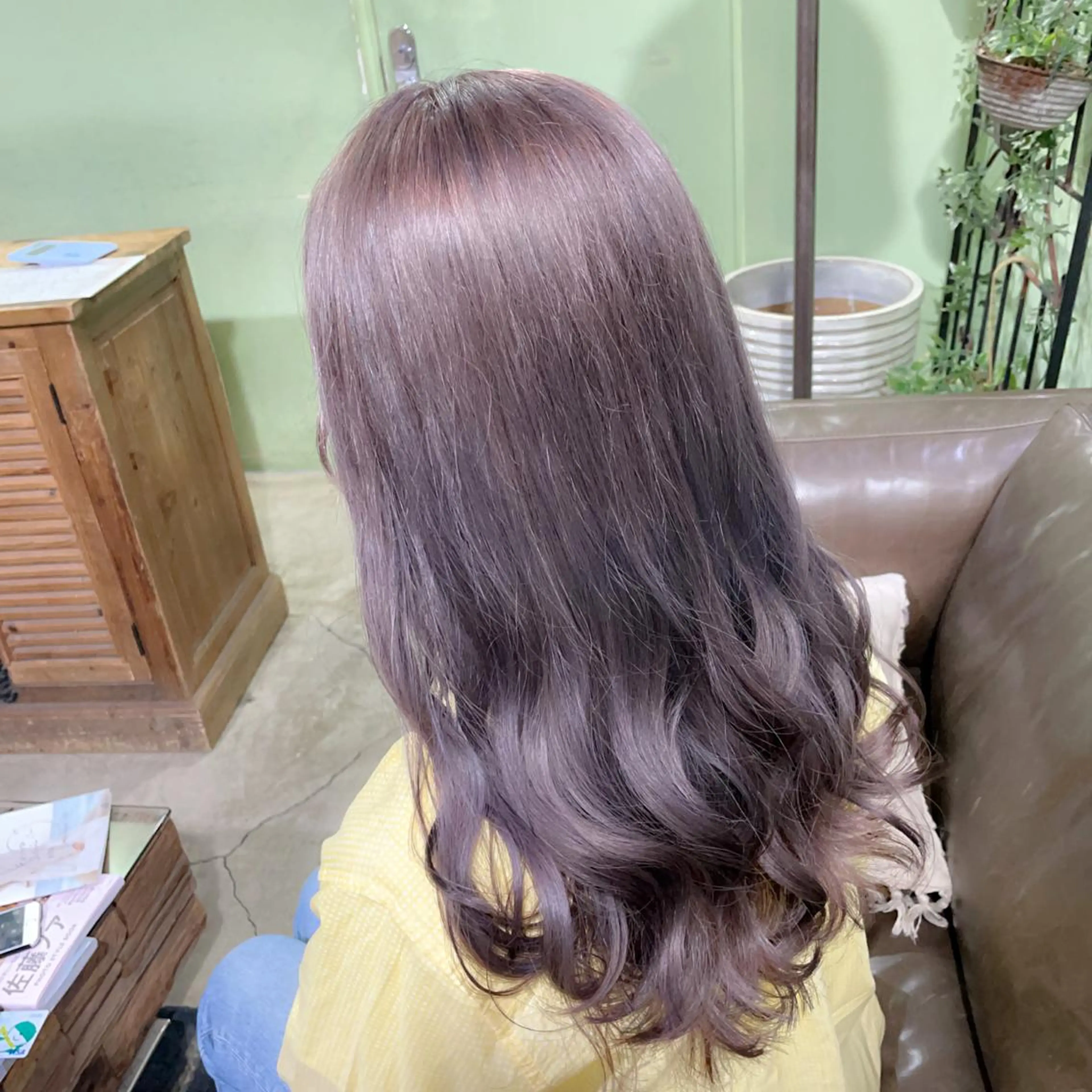 ロング カラー ブリーチ ラベンダーカラー ヘアカラー 🕊miki モテ髪🫧のヘアスタイル