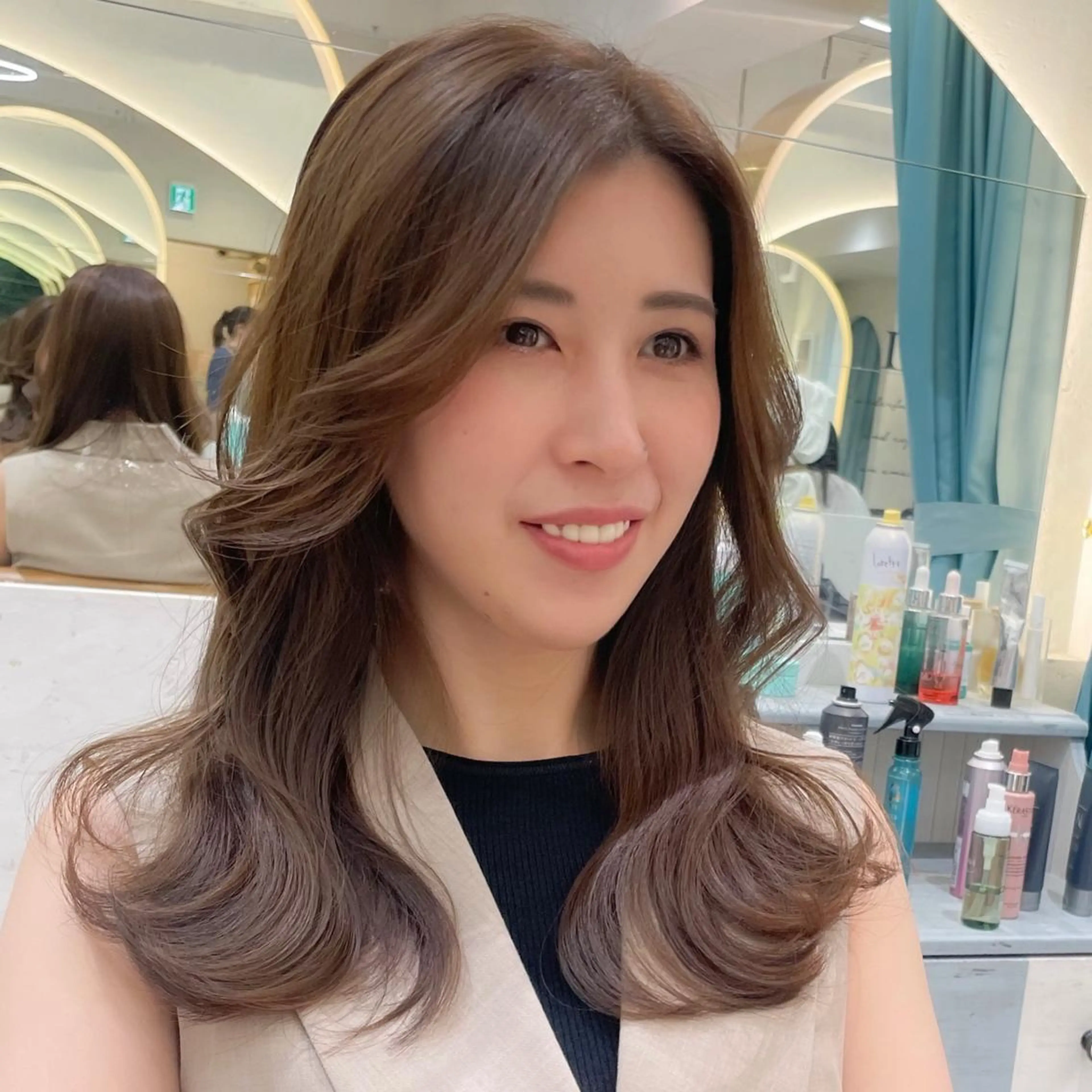 セミロング 産休中2026.4月 復帰予定/野崎華代のヘアスタイル