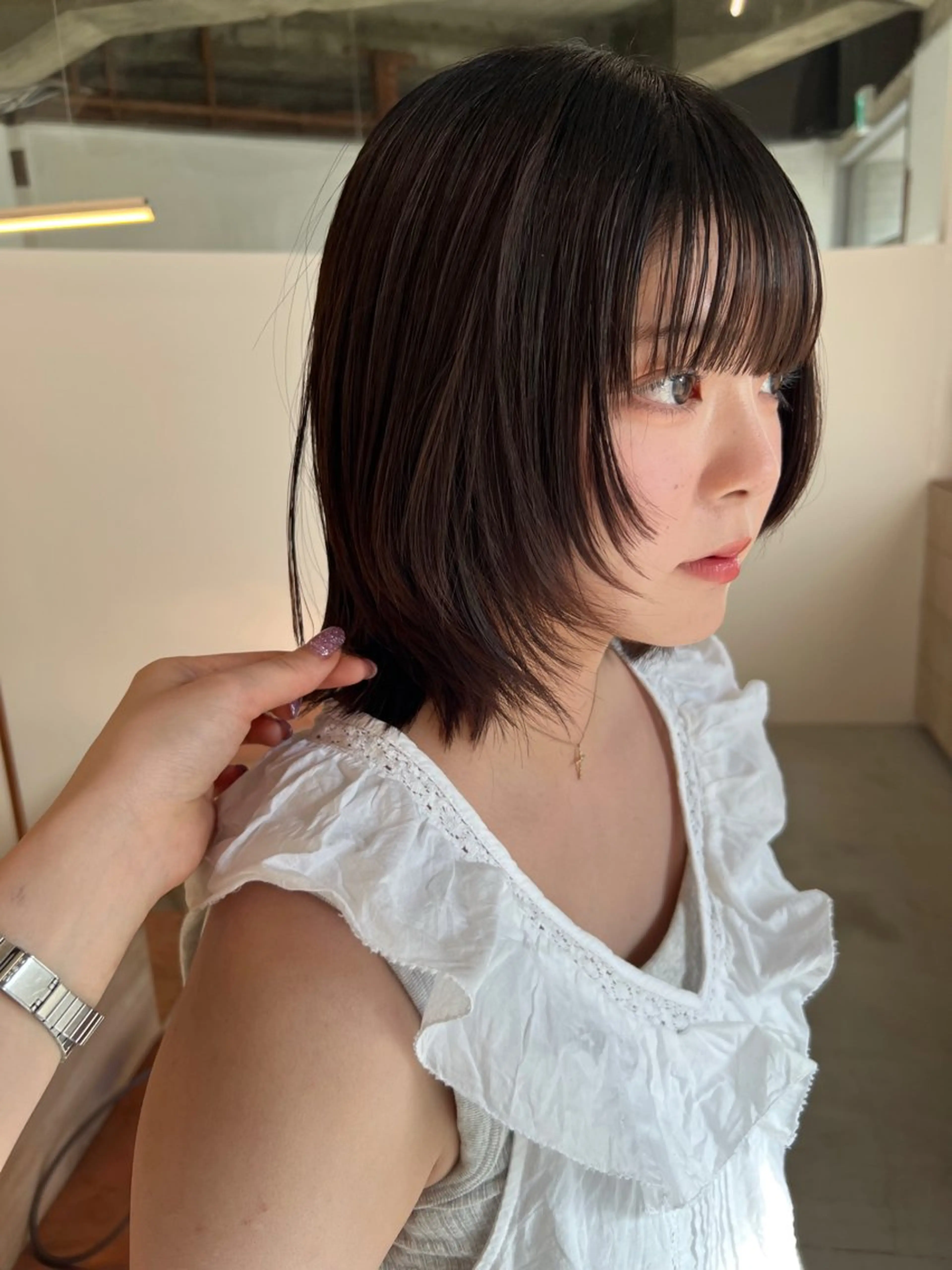 ミディアム カット the hinc所属・miyu /大阪 /レイヤーカットのヘアスタイル