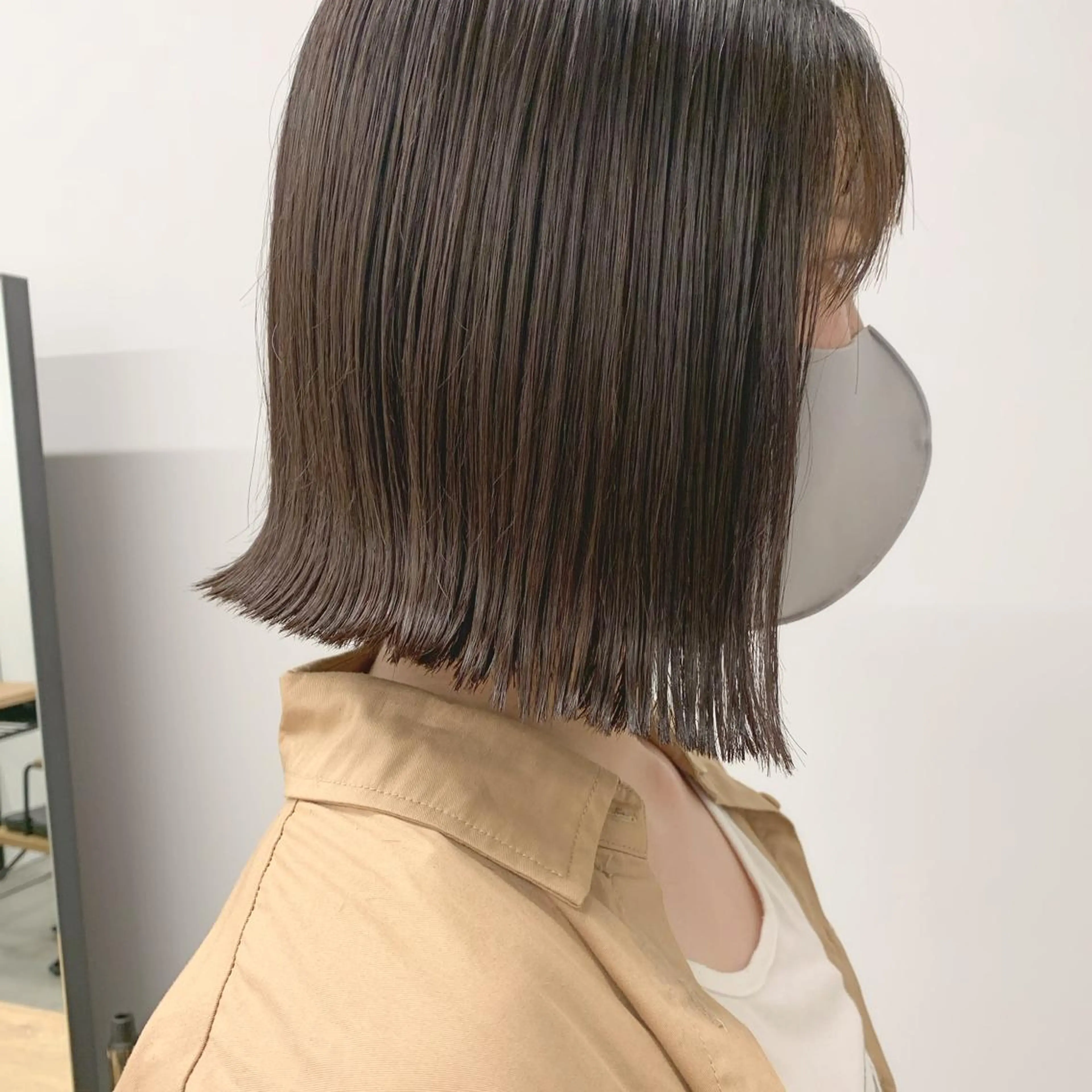 ミディアム 透明感/オリーブ/ グレージュ/YUKAのヘアスタイル