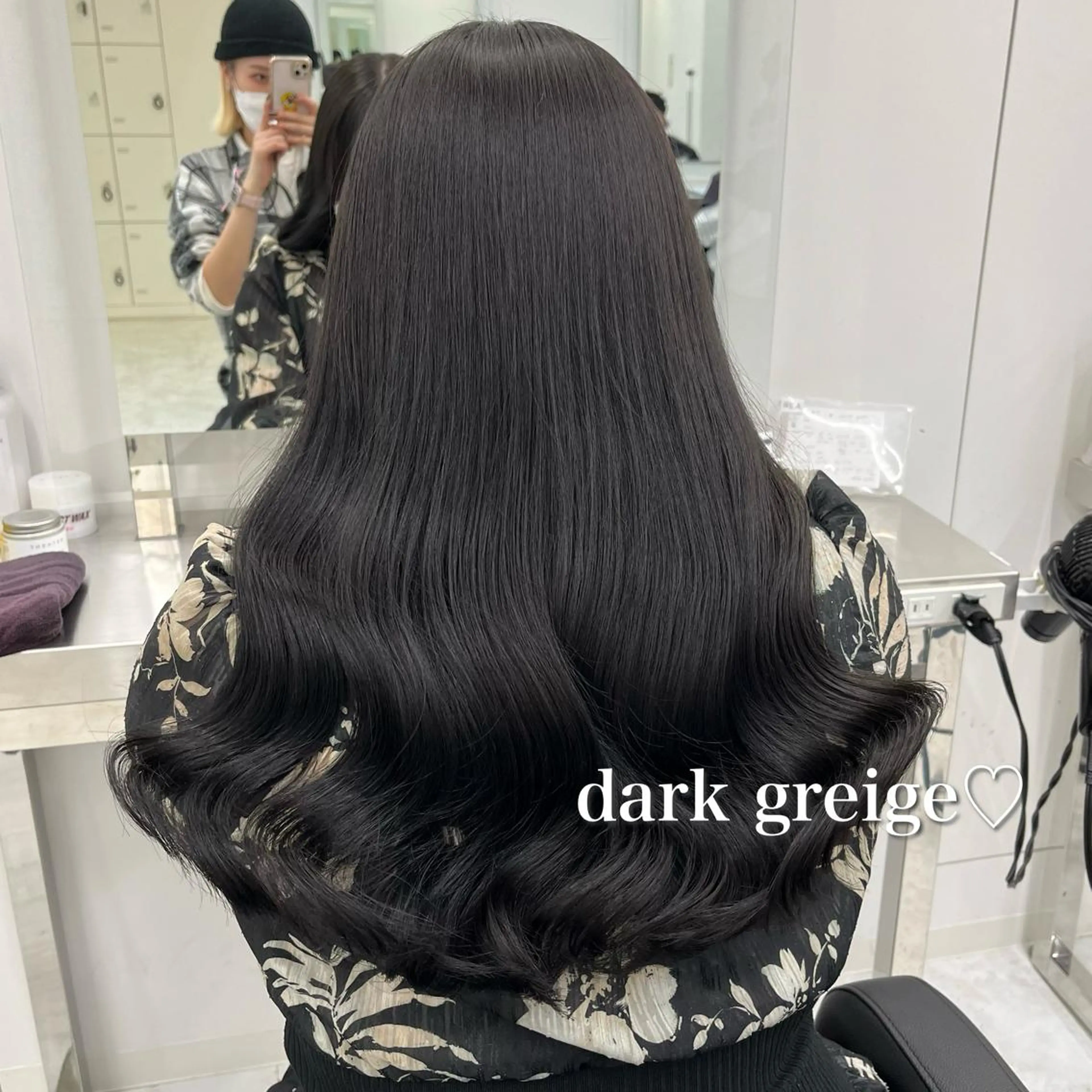 ロング ヘアカラー トリートメント 💗韓国暖色ヘア NO.1💗🪽のヘアスタイル