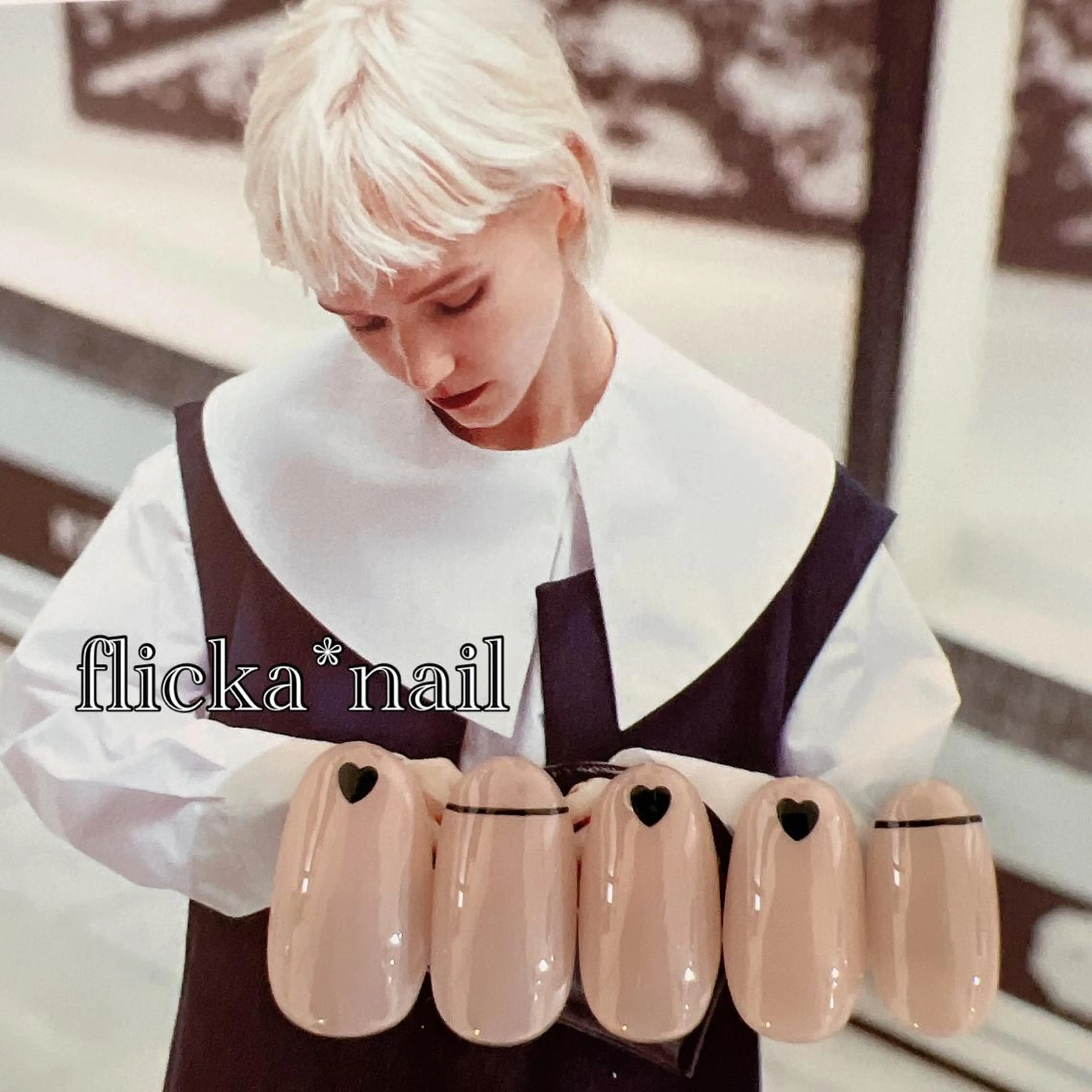ネイル ハート ハンドネイル flicka＊nail所属・flicka* nailのネイルデザイン