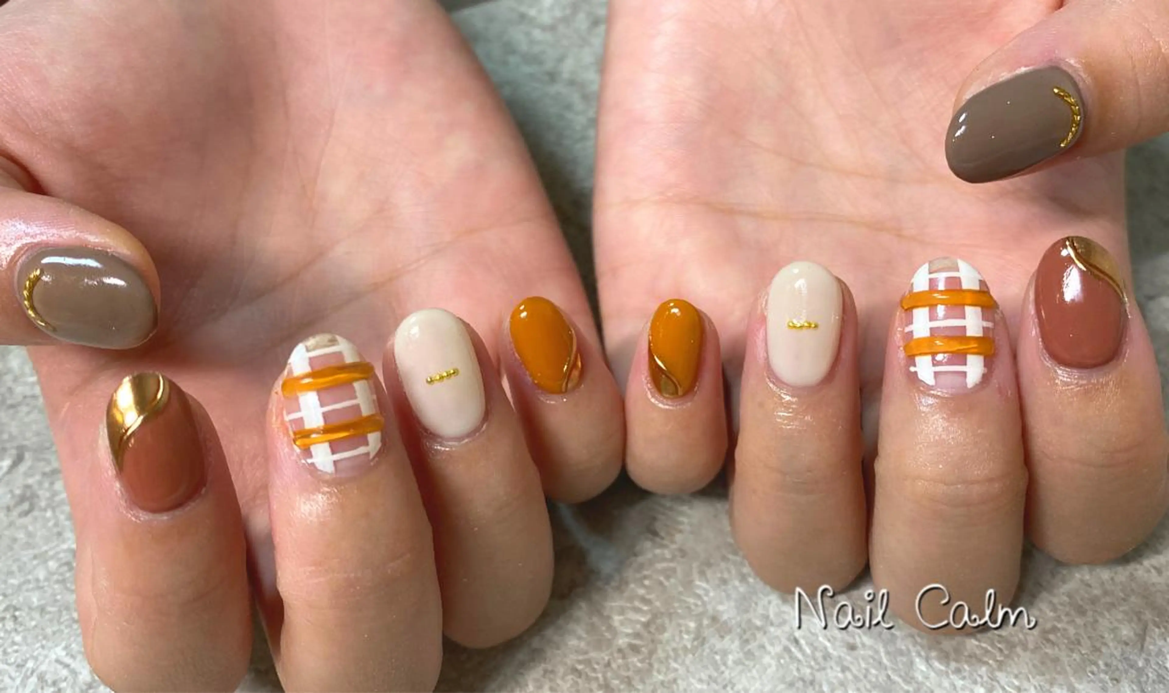 ネイル アートネイル ハンドネイル Nail Calm所属・プライベートサロン Calmのネイルデザイン