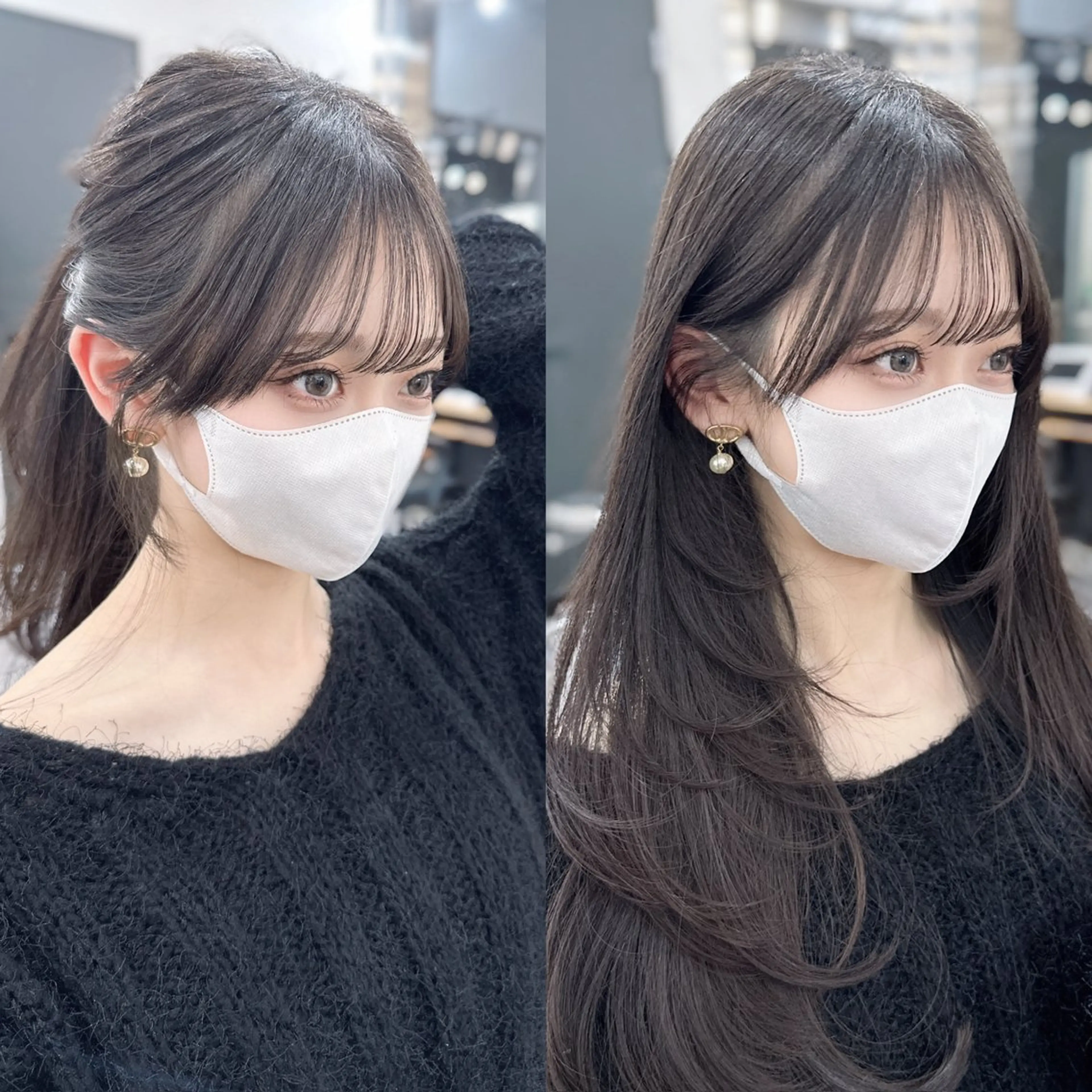 ロング 韓国風ヘア kiti Sakaeのヘアスタイル