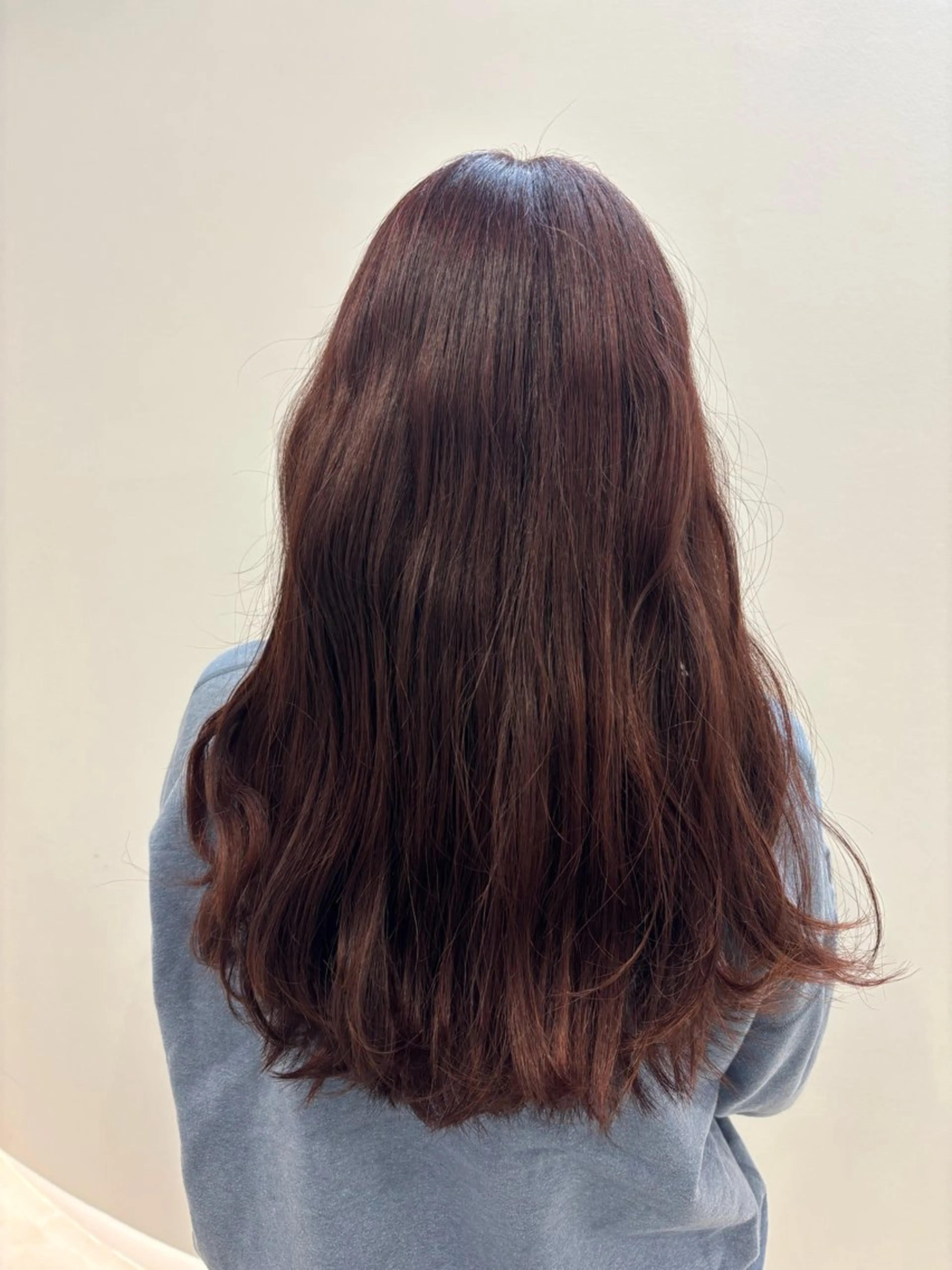 ロング カラー オレンジ オレンジレッド レッドカラー ヘアカラー ネモト ユイ / fit standのヘアスタイル