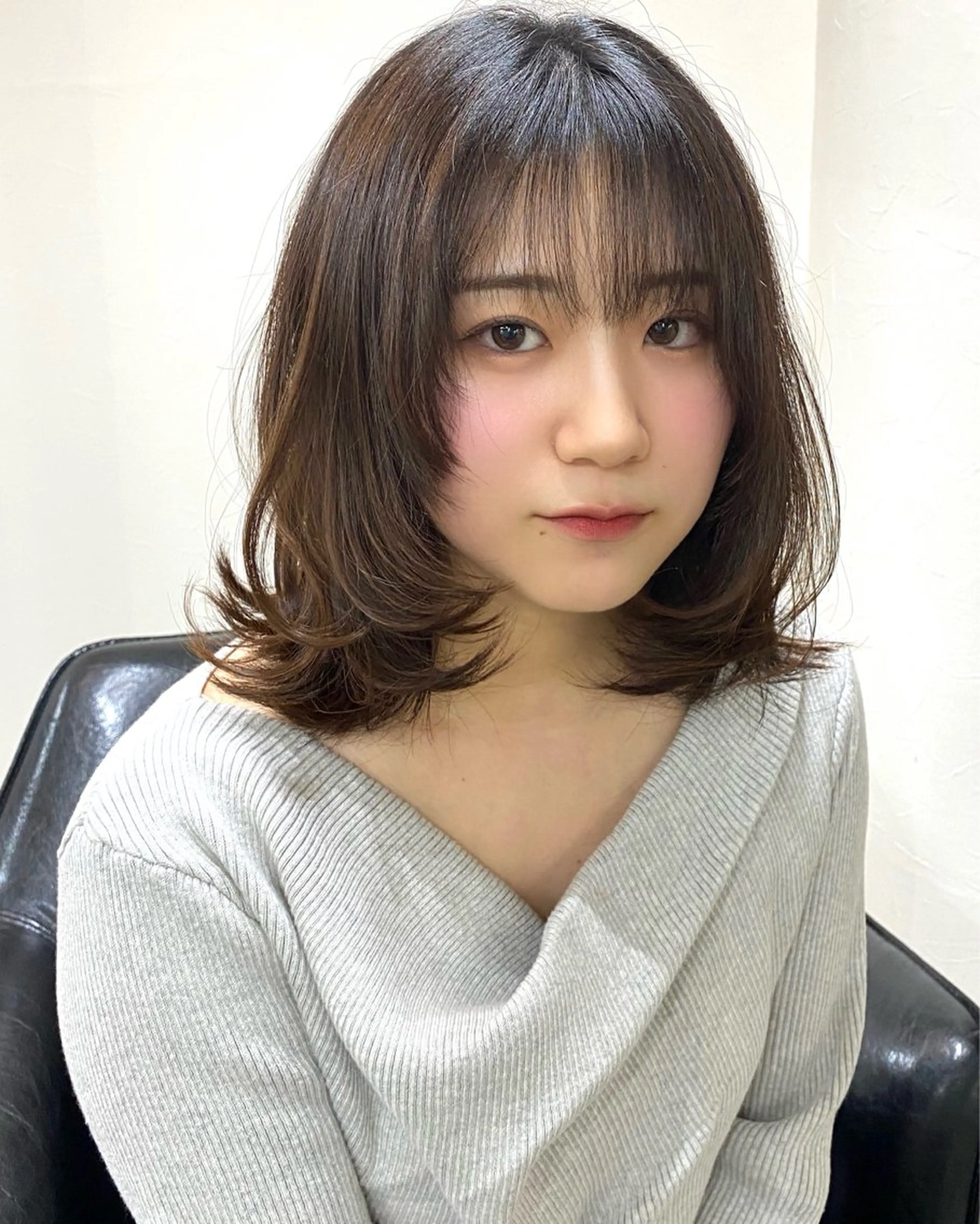ミディアム カット ヘアカラー トリートメント ChLem所属・ショート✨レイヤー✨ 池田　慧太のヘアスタイル