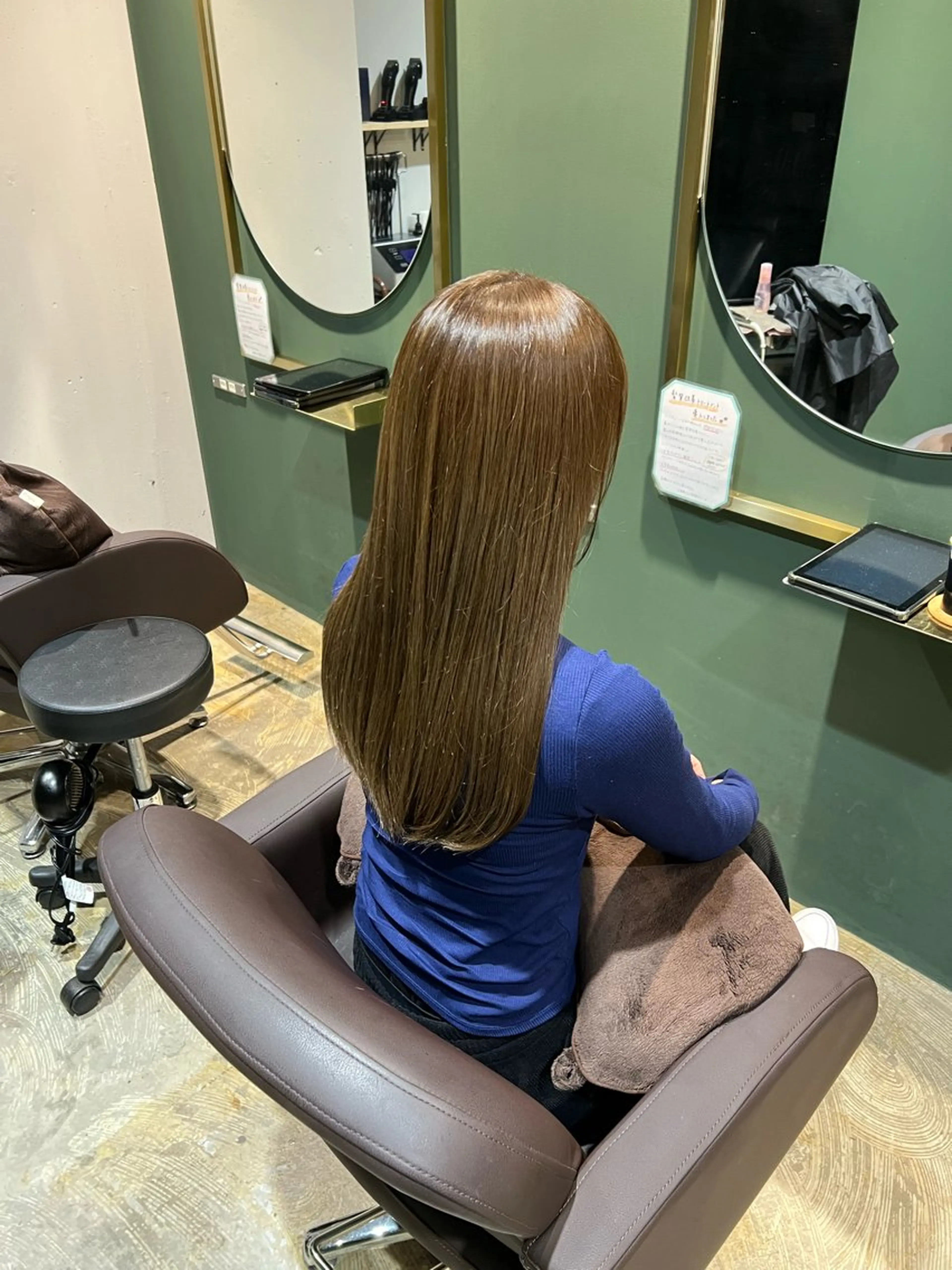 セミロング カラー ケアカラー 髪質改善 ヘアカラー トリートメント ヘッドスパ カラースペシャリスト しょう🧑🏼‍🎨のヘアスタイル