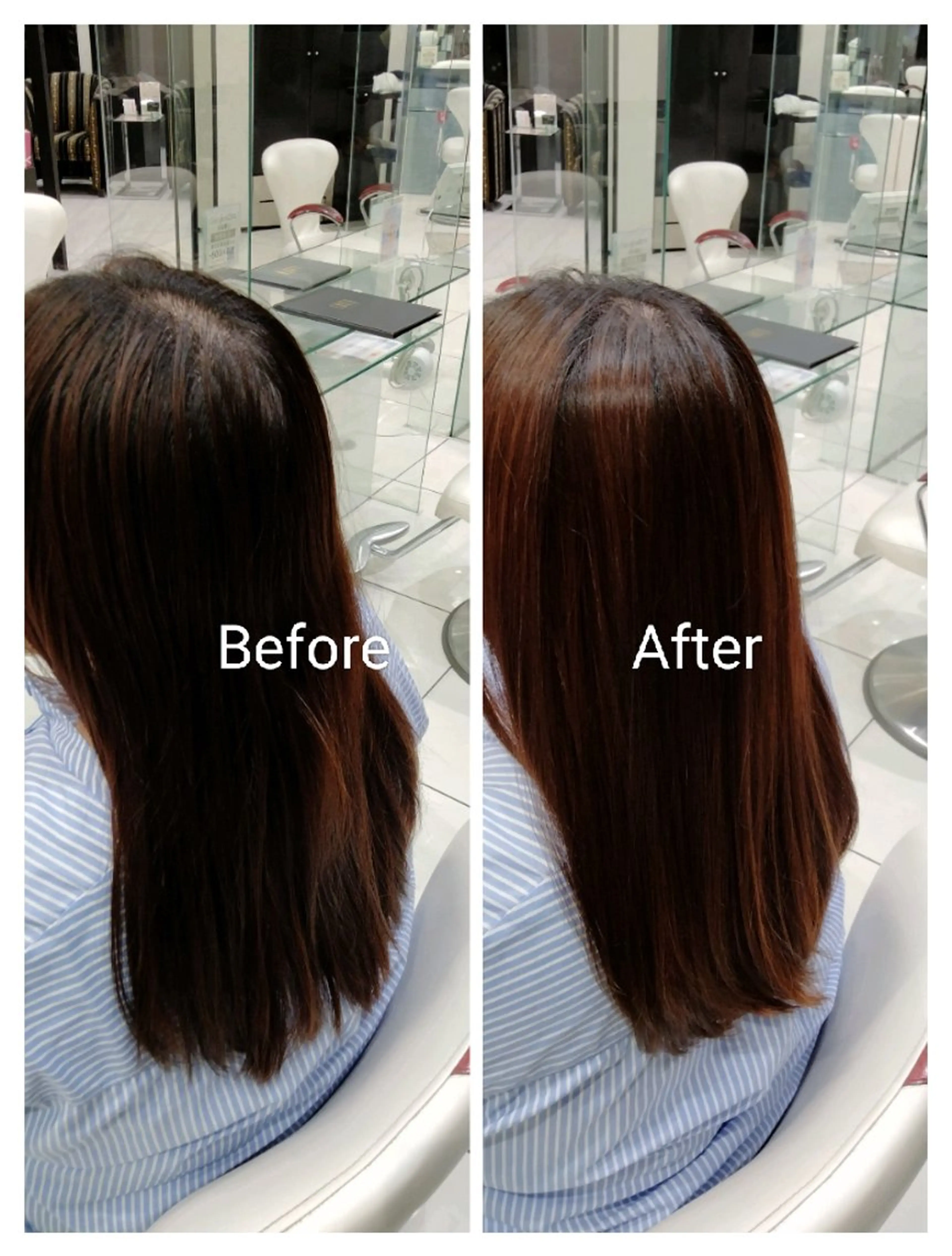 セミロング 髪質改善 トリートメント EARTH 浜松志都呂店所属・髪質改善×カラー🌈 ふたばのヘアスタイル