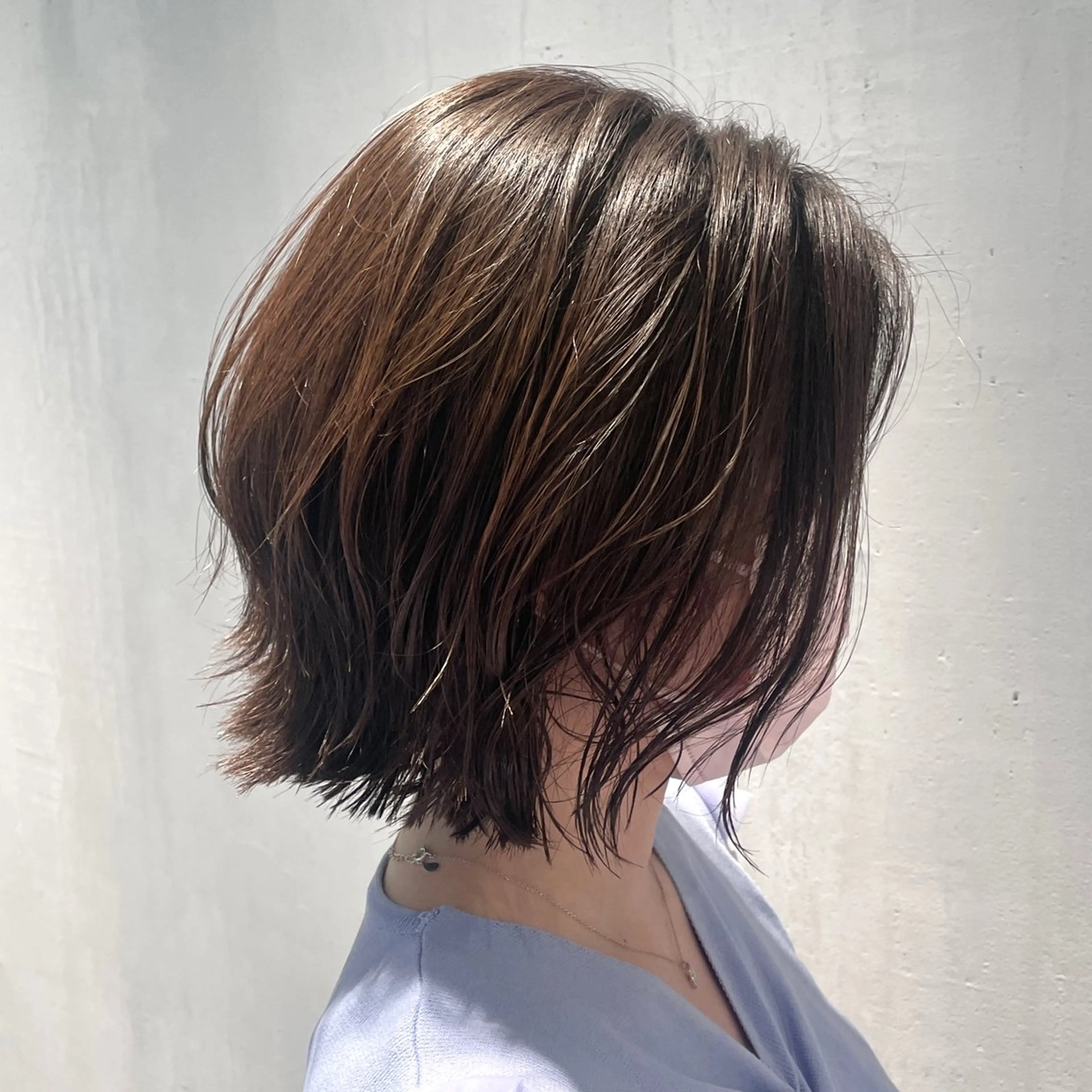 ショート カラー ハイライトカラー ボブ くびれヘア ハイライト 外ハネヘア カット ヘアカラー DX SHARE SALON所属・matka白髪ぼかし 大人ヘア/KEIKOのヘアスタイル