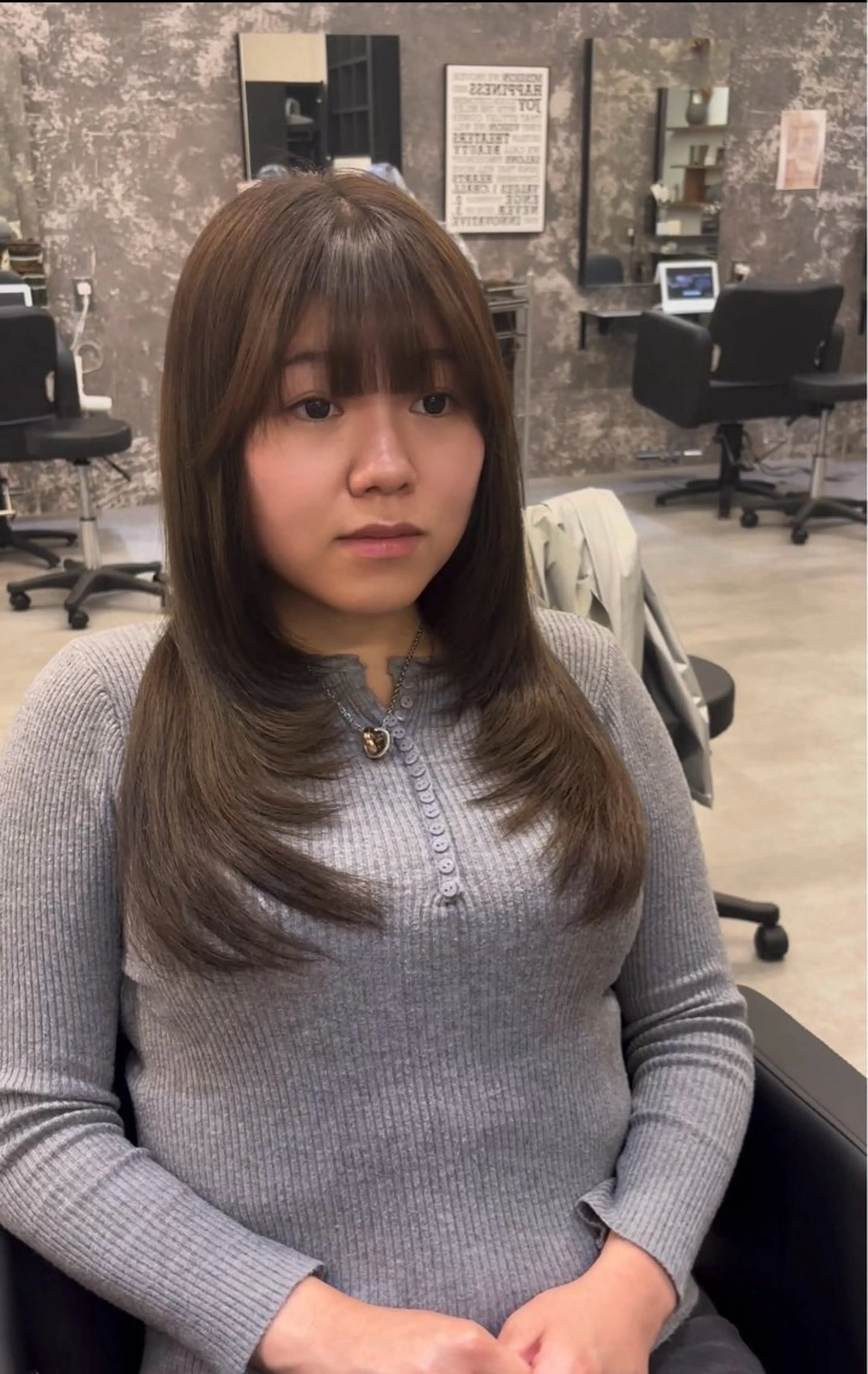 セミロング レイヤー/韓国ヘア /LILICAのヘアスタイル