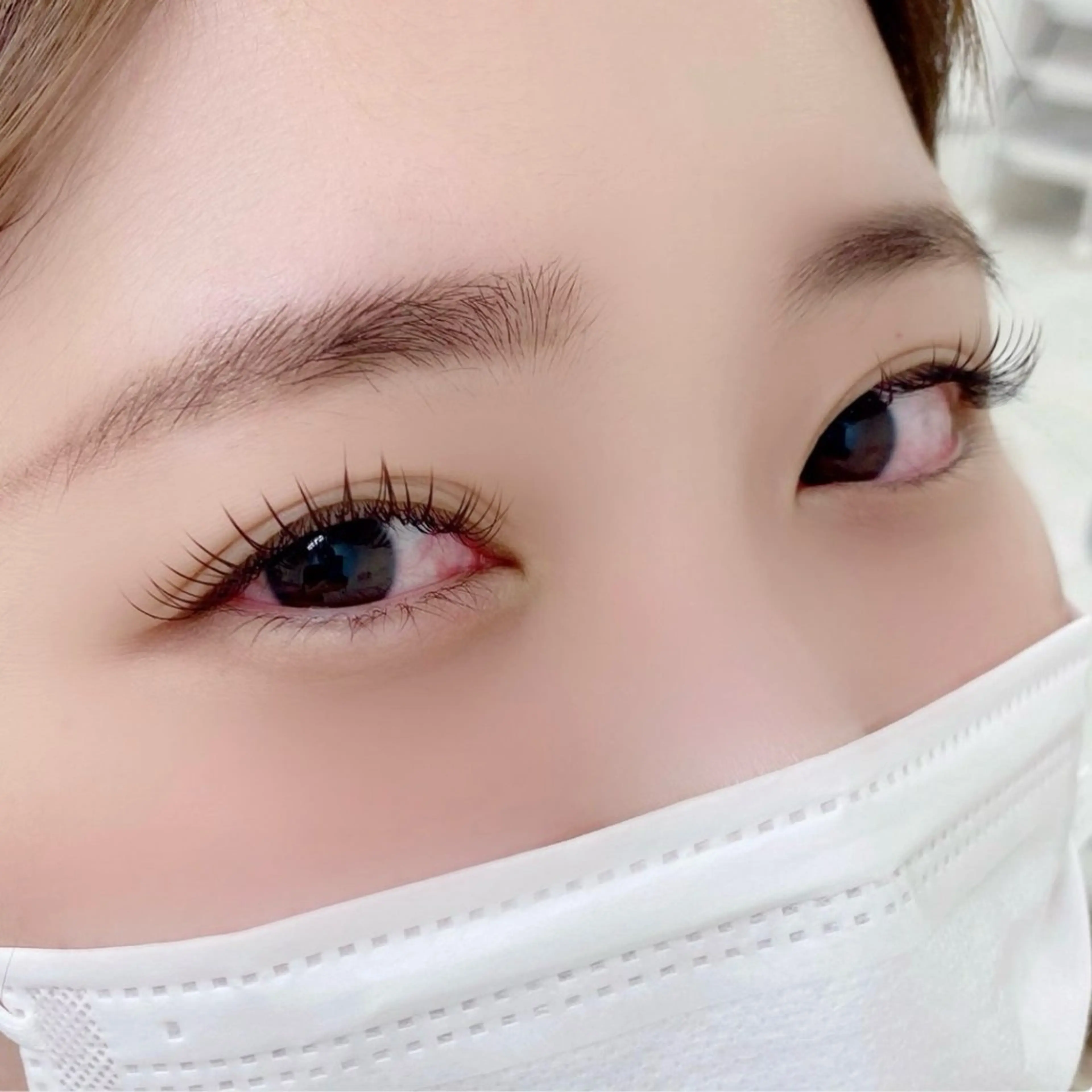 【ご新規様オフ無料】🌷フラットラッシュ100本 (ブラウンカラーに変更OK🤎) 選べる セパレートor束感 仕上げ✨の写真