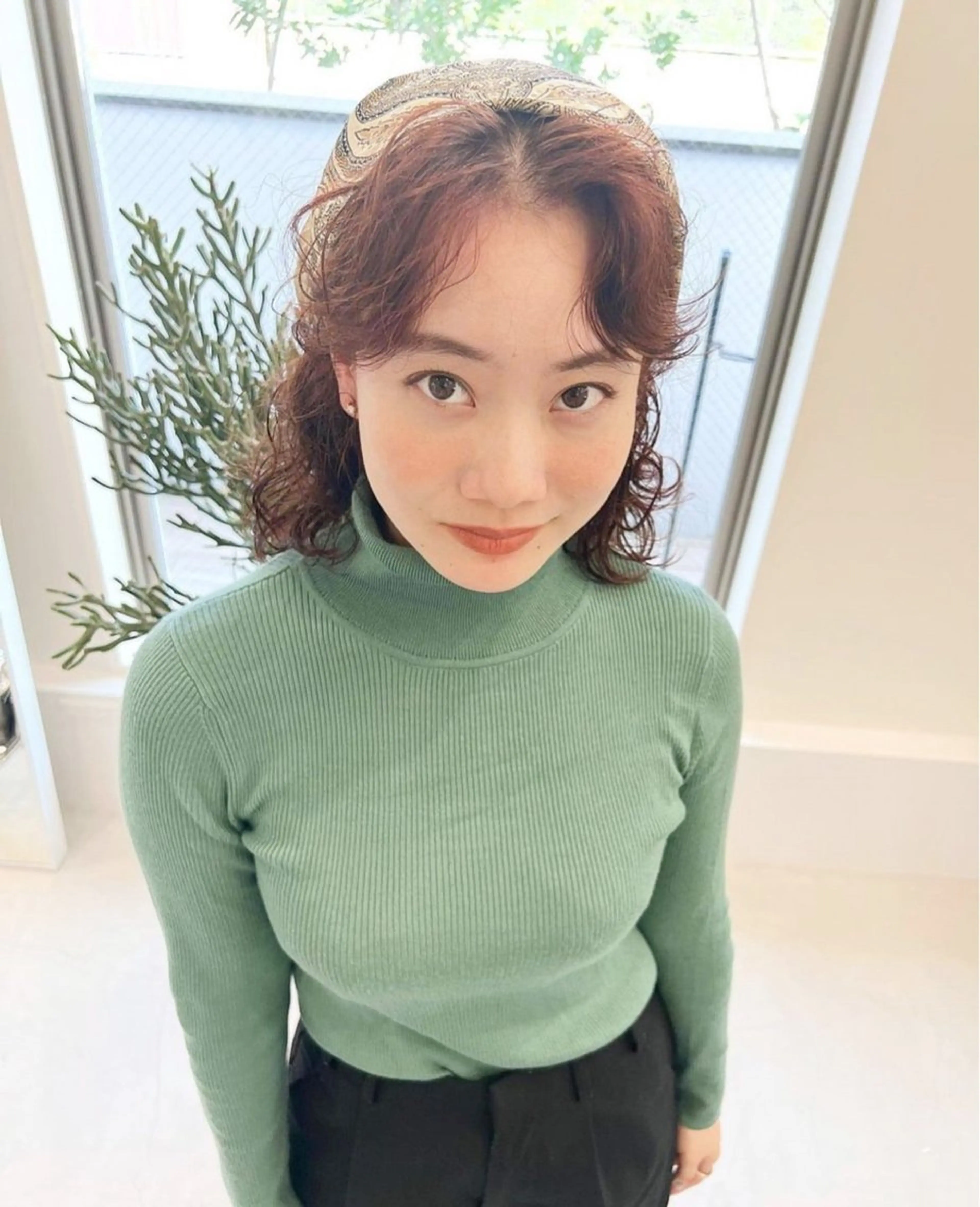 セミロング パーマ 似合わせカット🫧 /パーマRINAのヘアスタイル